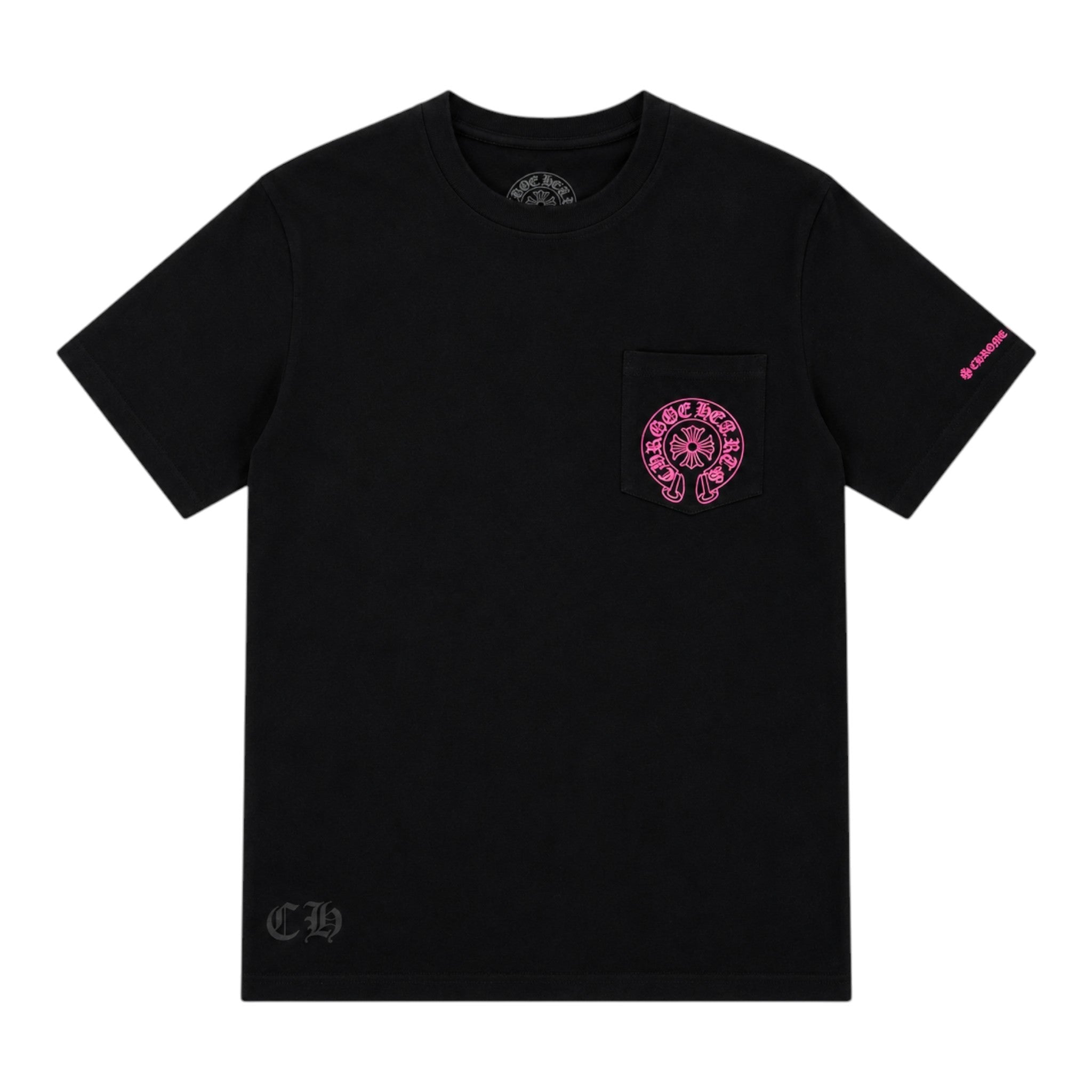 Chrome Hearts Horseshoe Print T-Shirt 'Black/Pink'