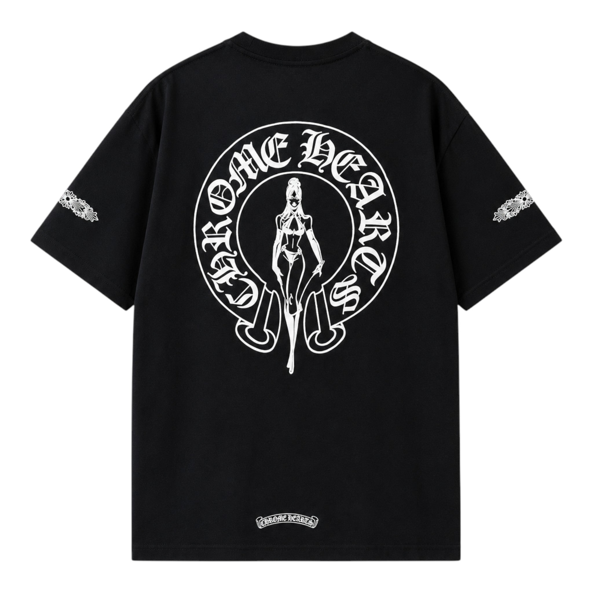 Chrome Hearts x Deadly Doll Black Short Sleeve Tee