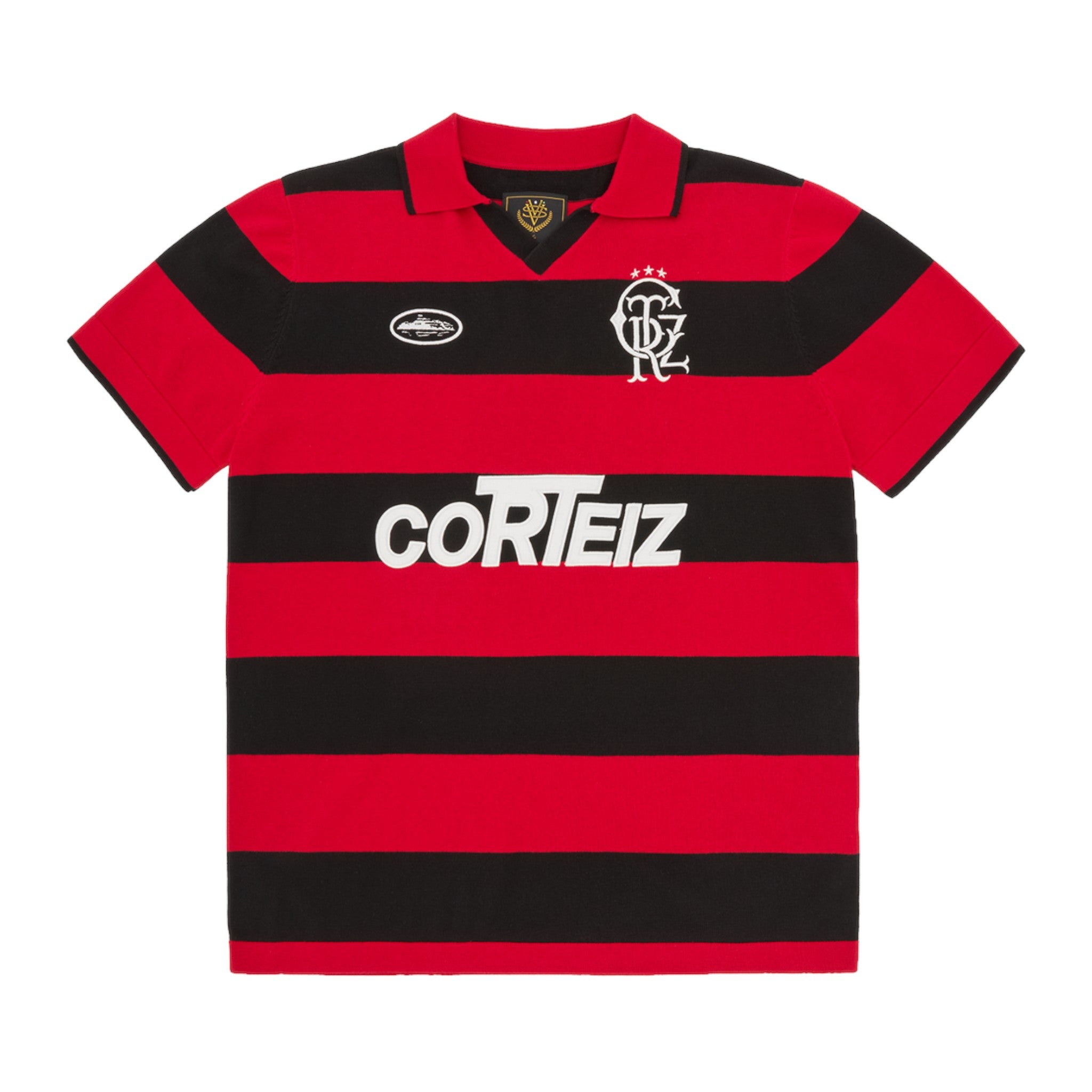 Men's Striped Knit Jersey Red