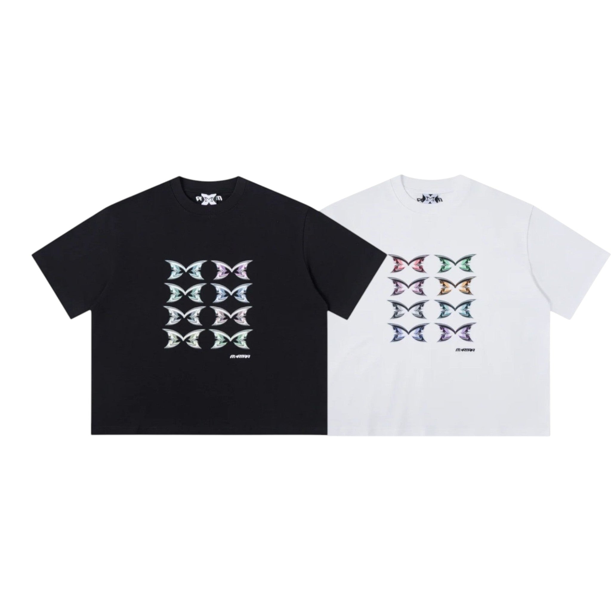 OFFCODE ARCHIVE USA Men's Stacked Logo Tee Black White