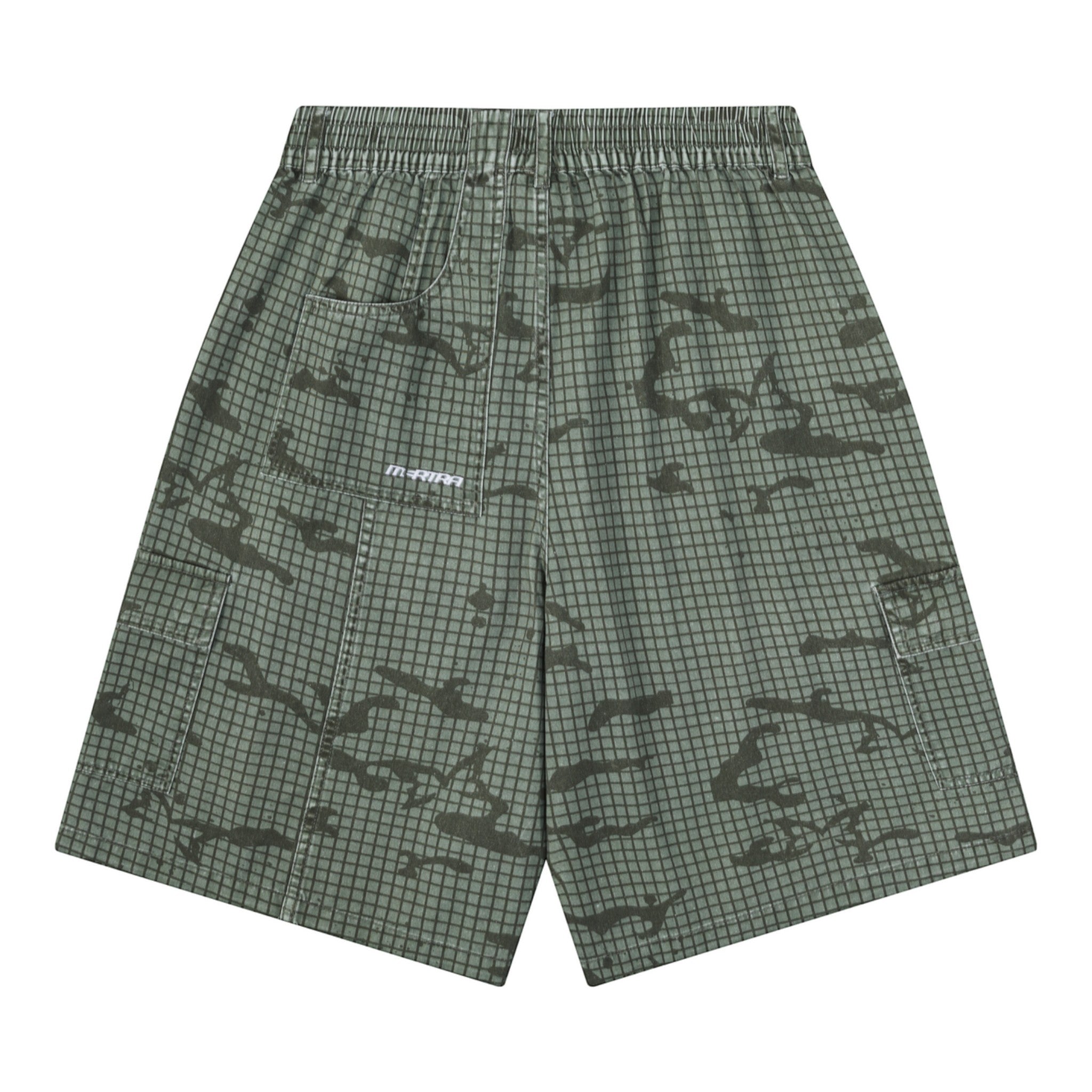 OFFCODE ARCHIVE USA Men's Grid Camo Shorts