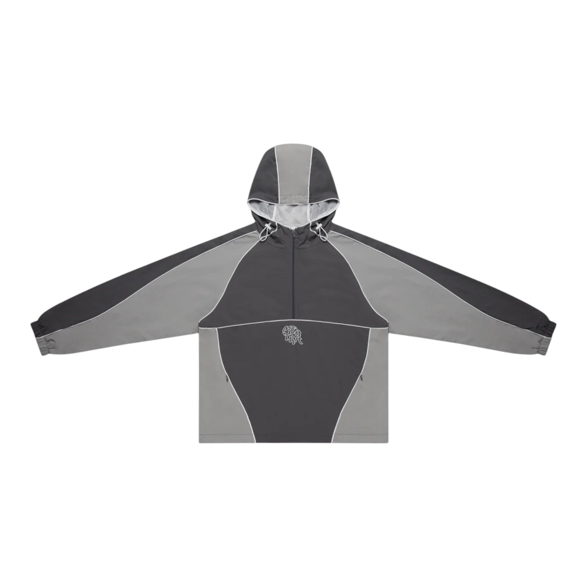 Nylon Track Jacket (Grey / Grey)