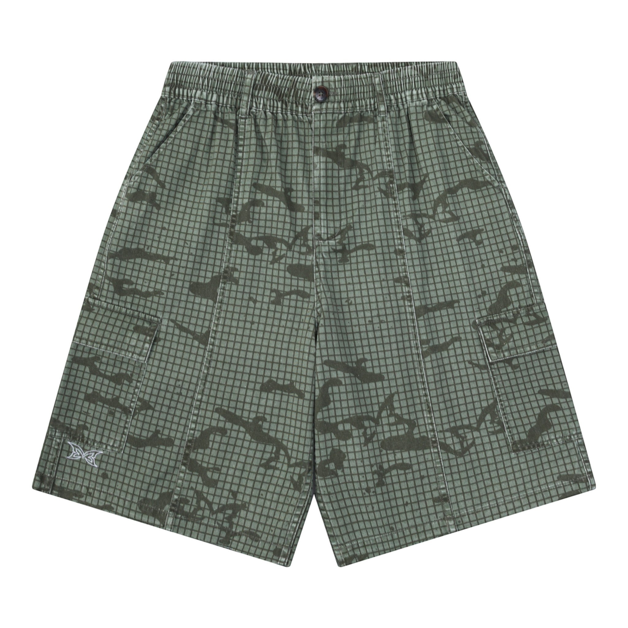 OFFCODE ARCHIVE USA Men's Grid Camo Shorts