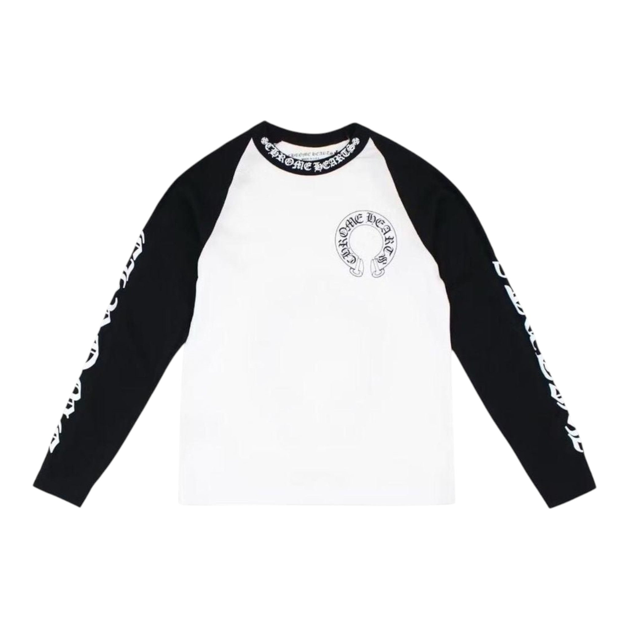 Chrome Hearts Long Sleeve T-Shirt - "Black/White"