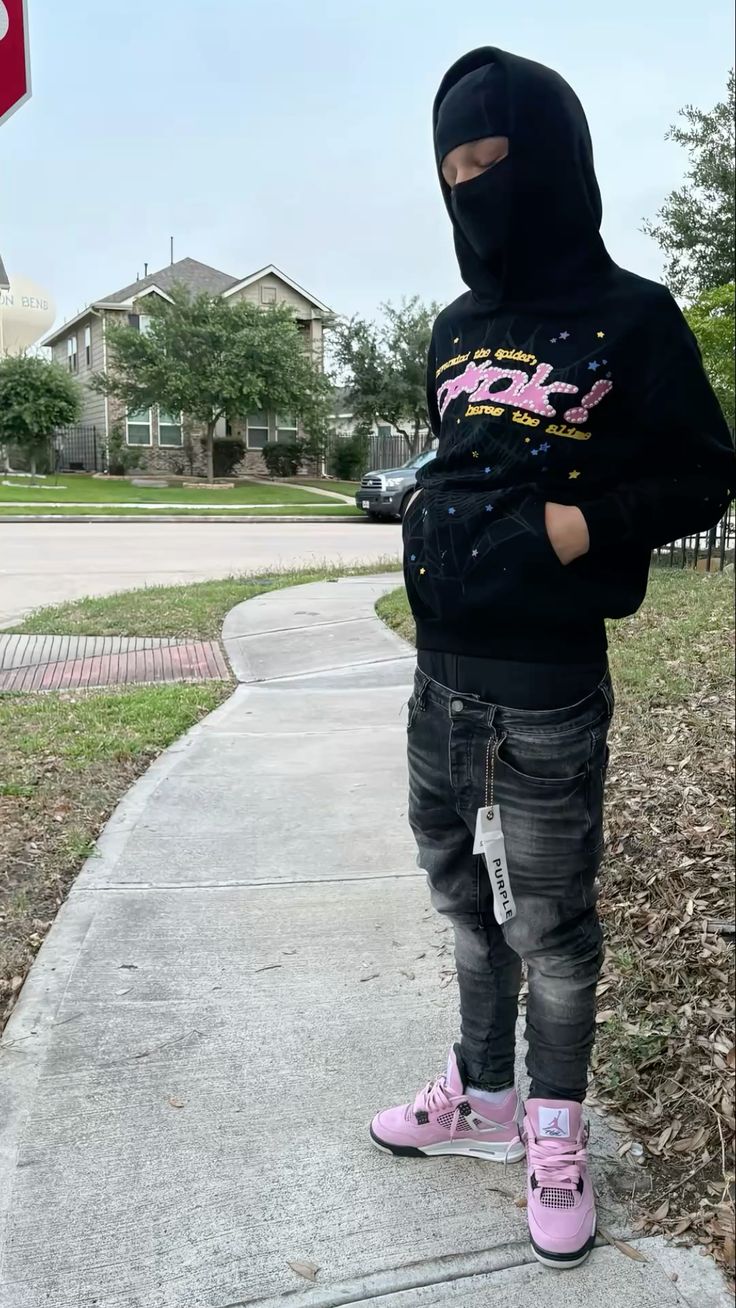 Sp5der PINK WEB Hoodie