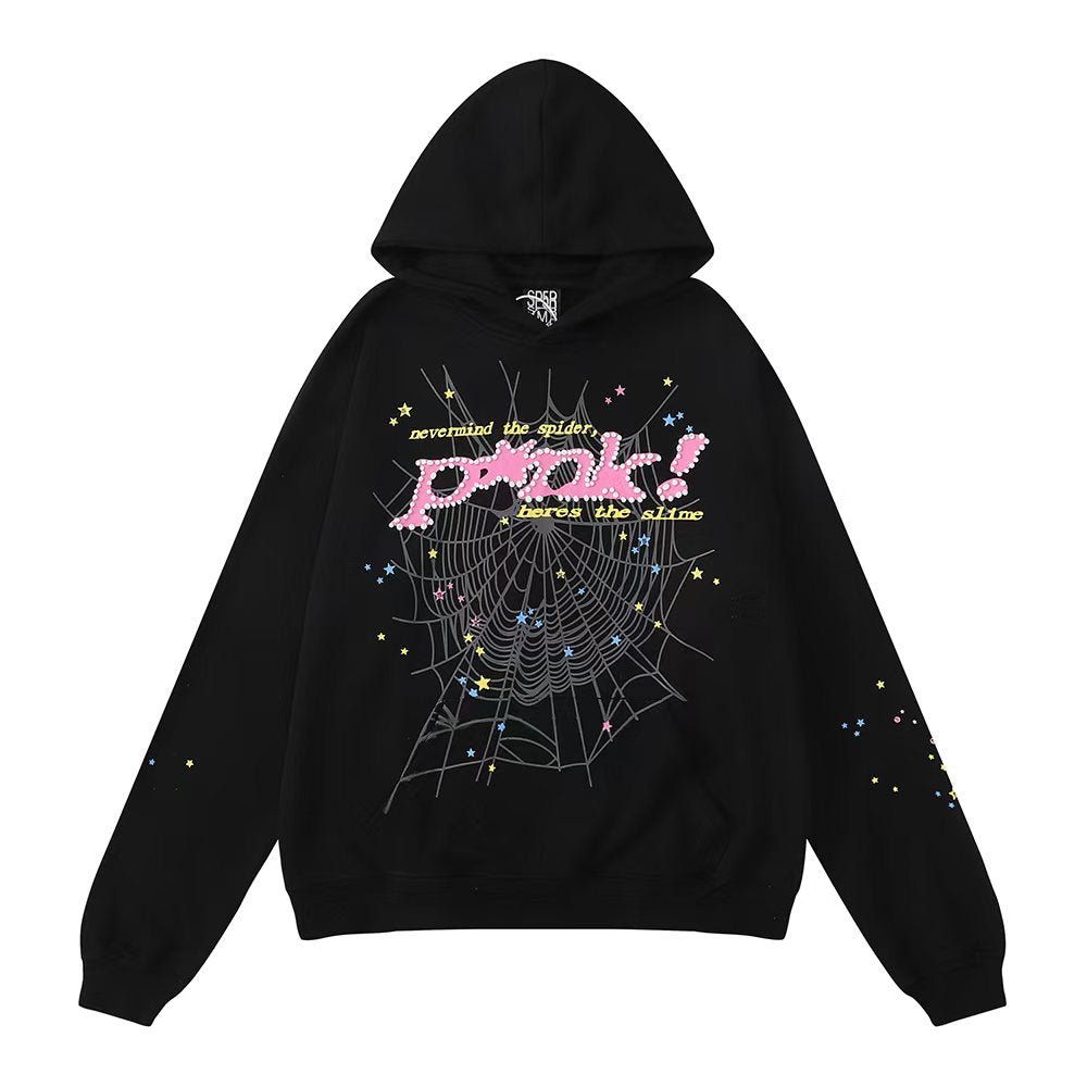 Sp5der PINK WEB Hoodie