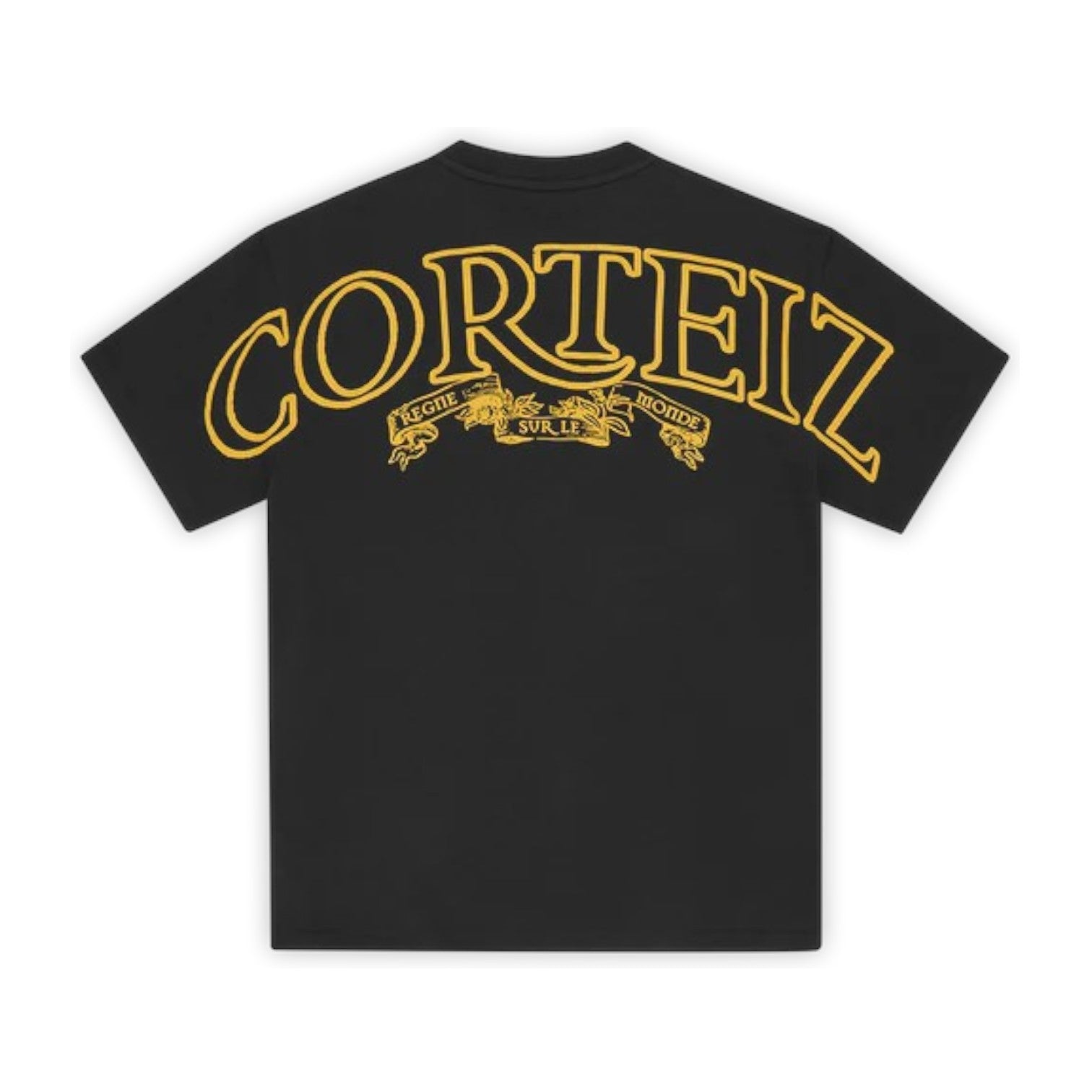 Men's Royale Heavyweight Tee Black Yellow