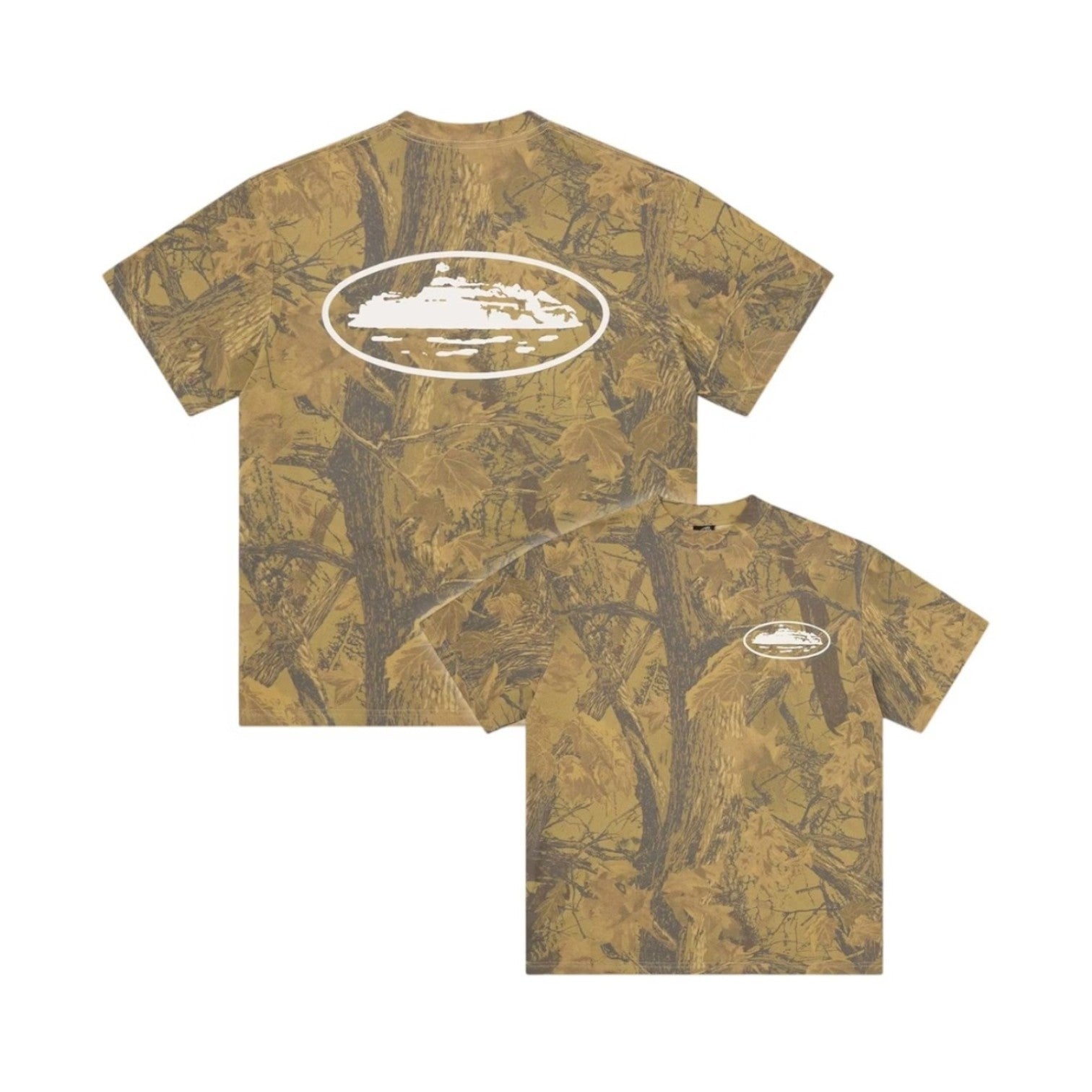 Men's Island Puff Print Tee Forest Camo