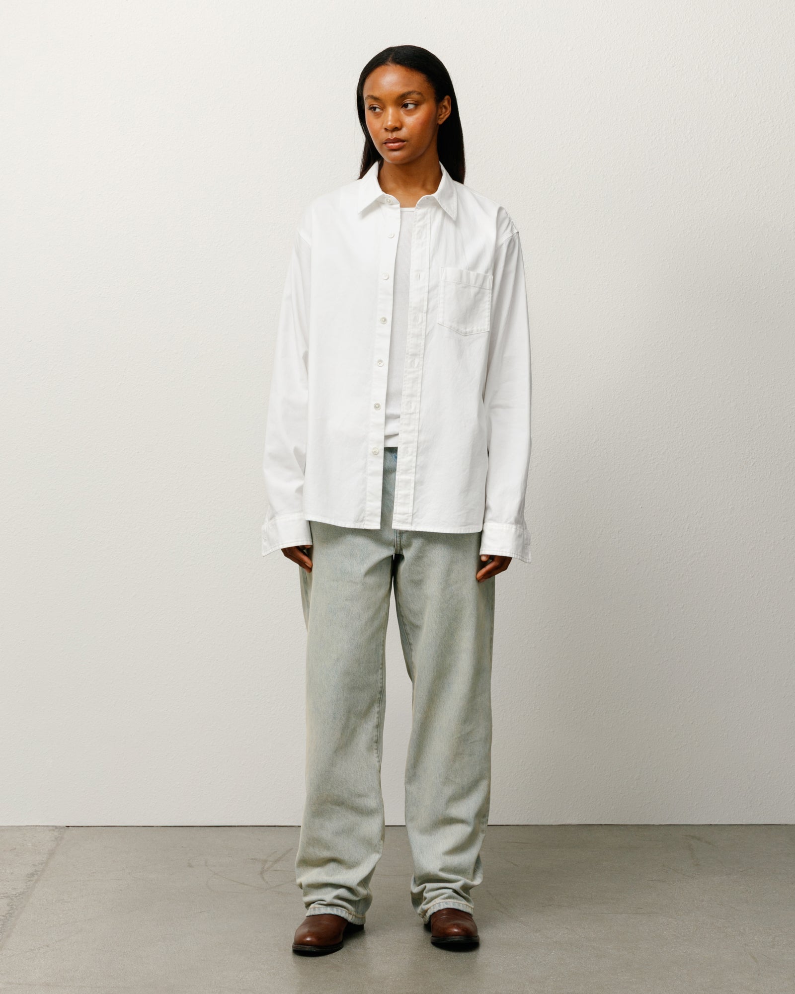 Stussy Men's Oxford Shirt White