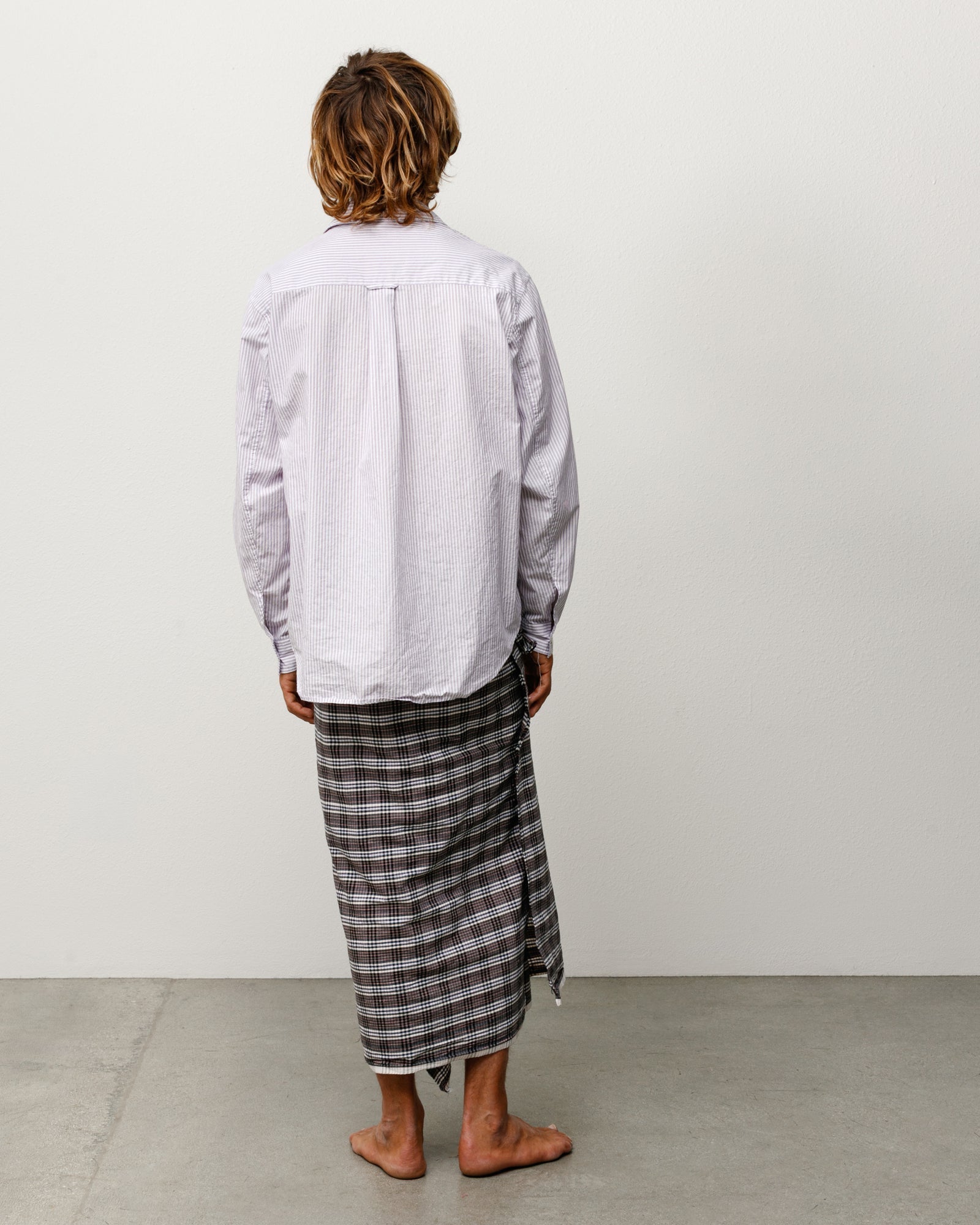 Stussy Men's Standard Shirt Purple Stripe