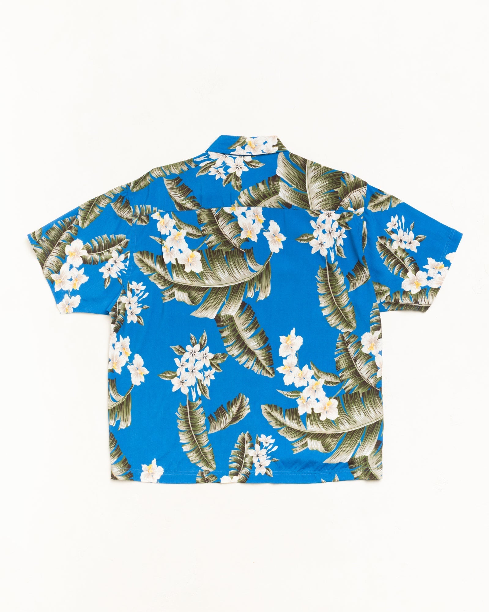 Stussy Unisex Hawaiian Floral SS Shirt Blue