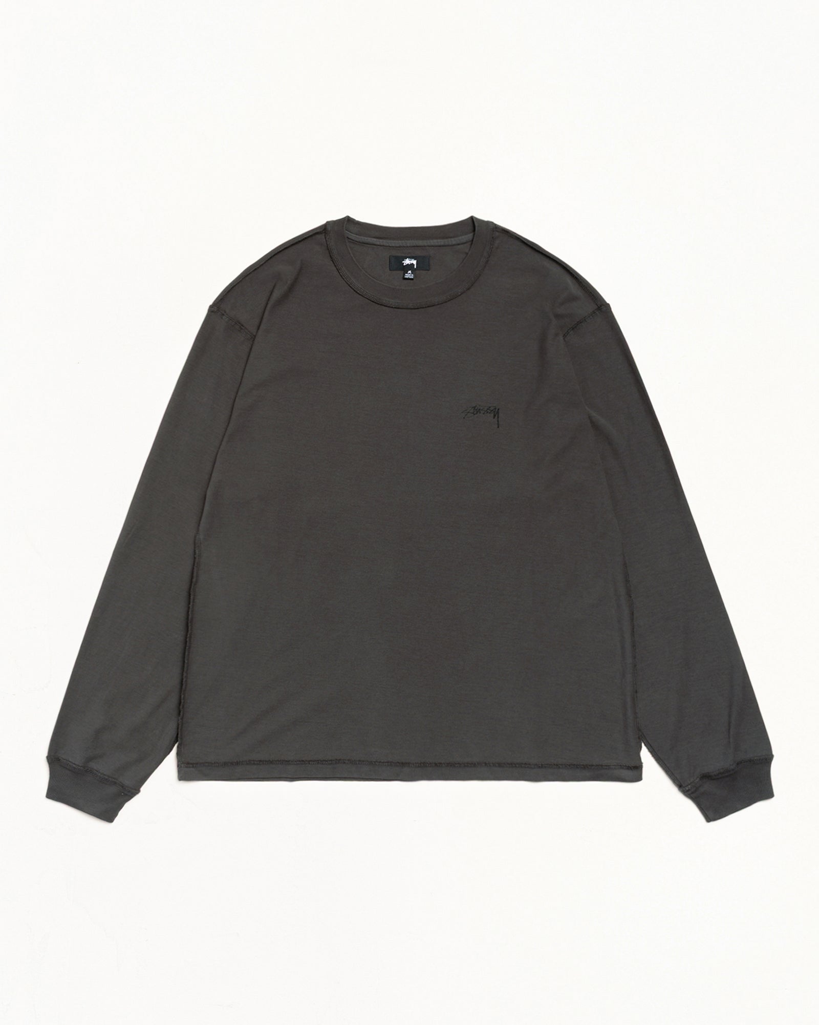 Stussy Men's Lazy LS Tee Vintage Black