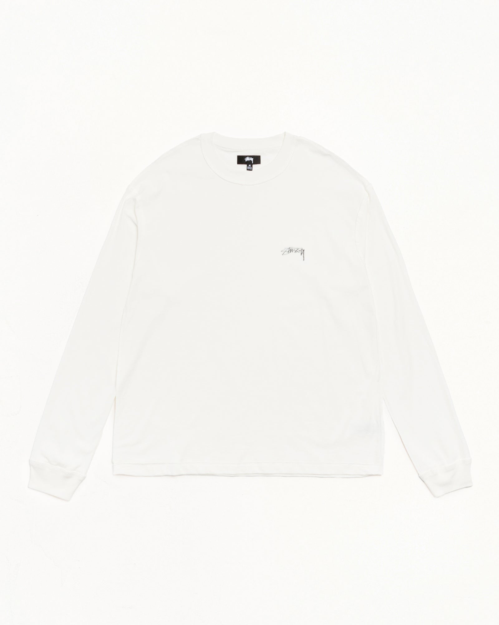 Stussy Men's Lazy LS Tee White