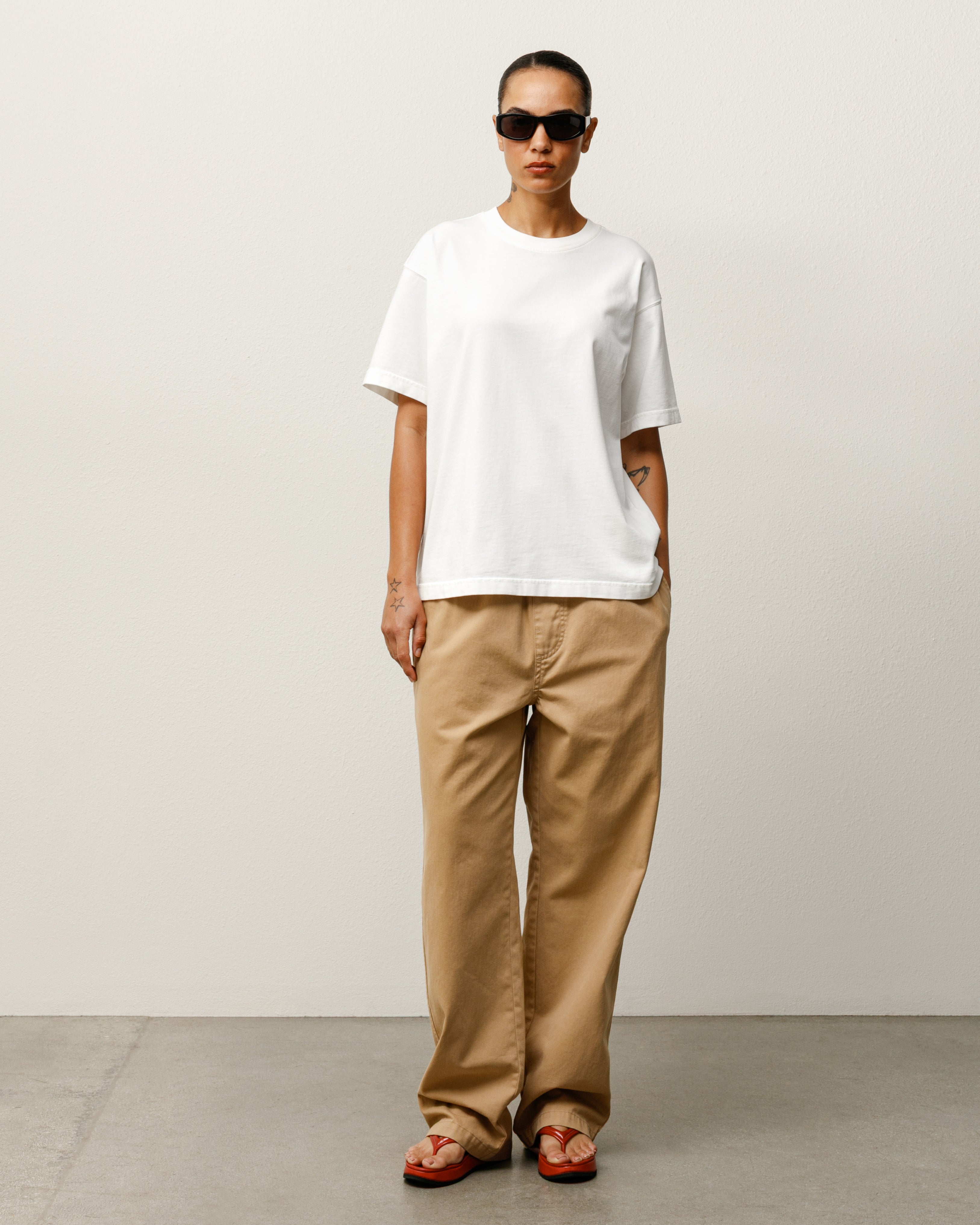 Stussy Men's Garment Dyed SS Tee White