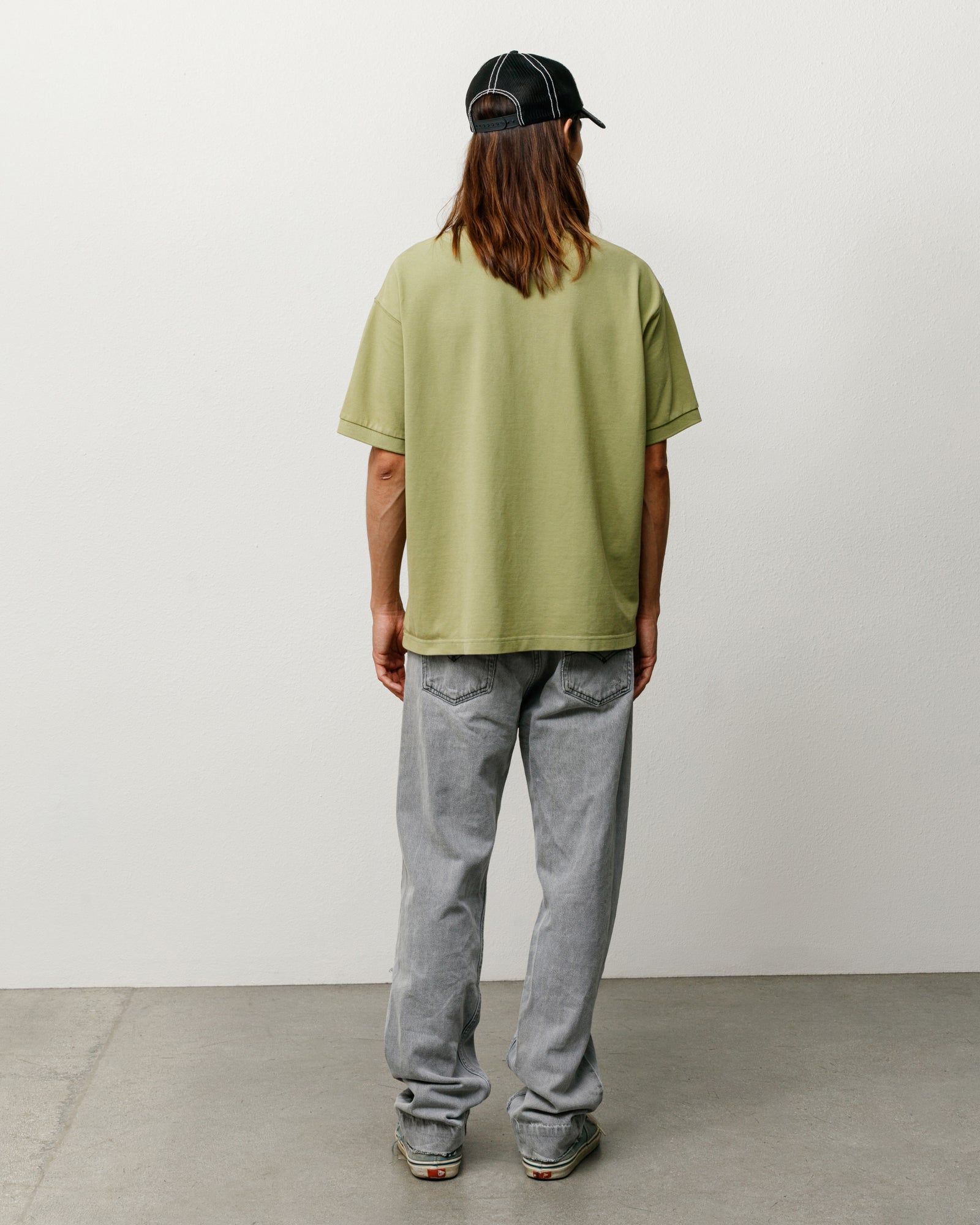 Stussy Unisex Classic Pique Polo Leaf