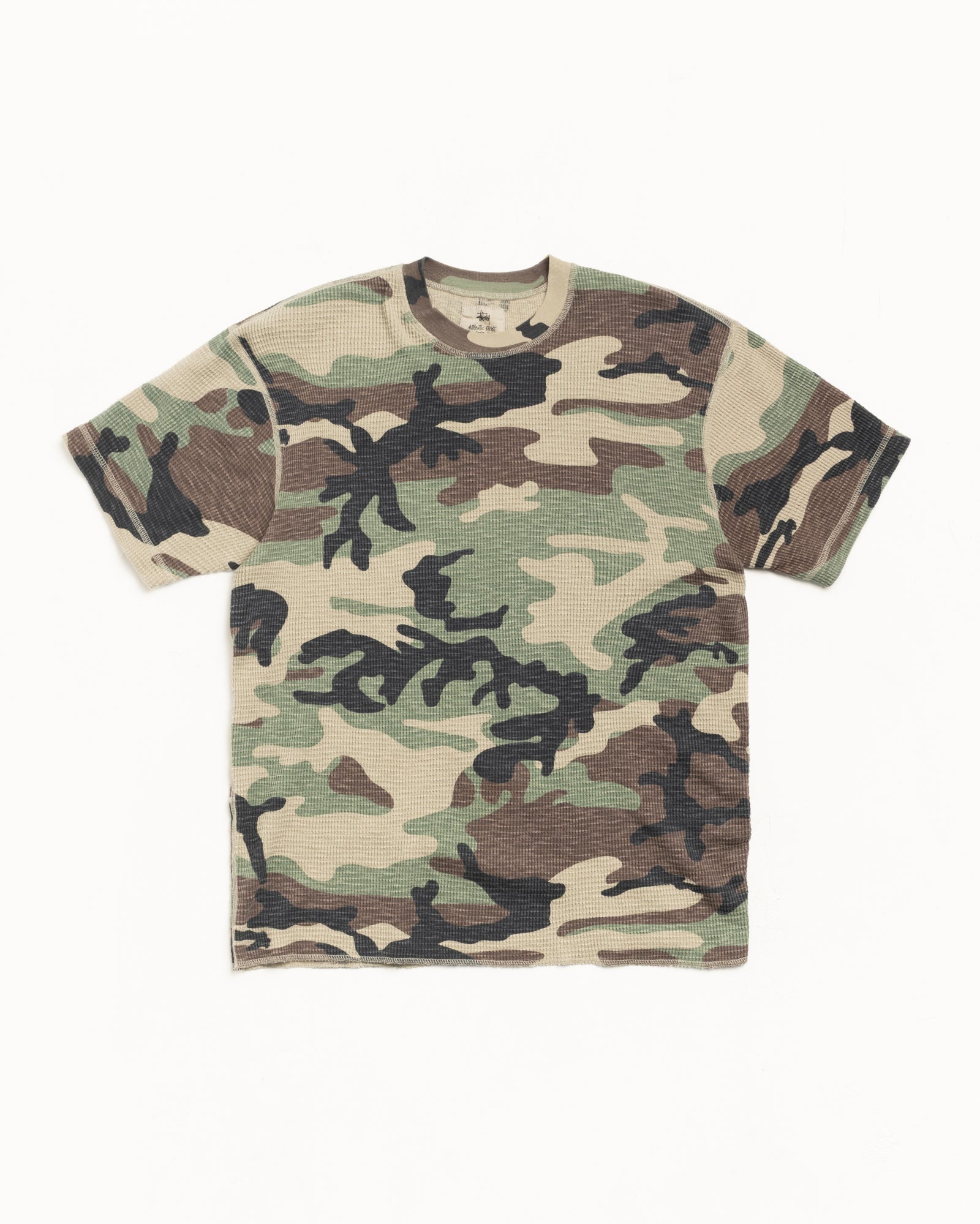 Stussy Men's Pigment Dyed SS Thermal Camo