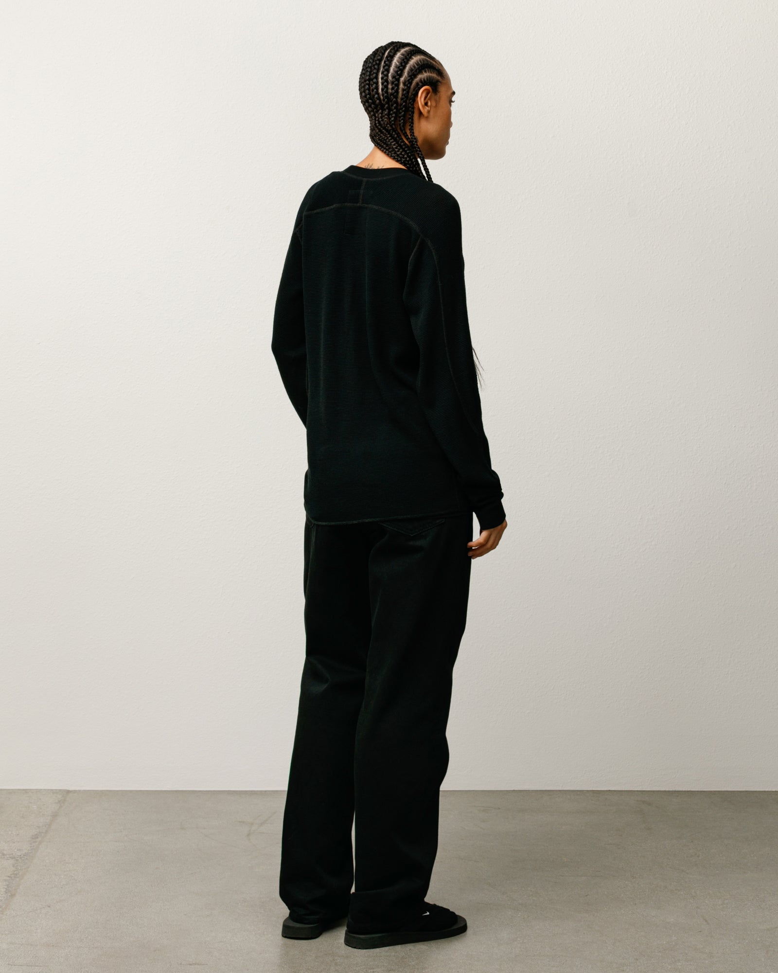 Stussy Men's Wool LS Thermal Black