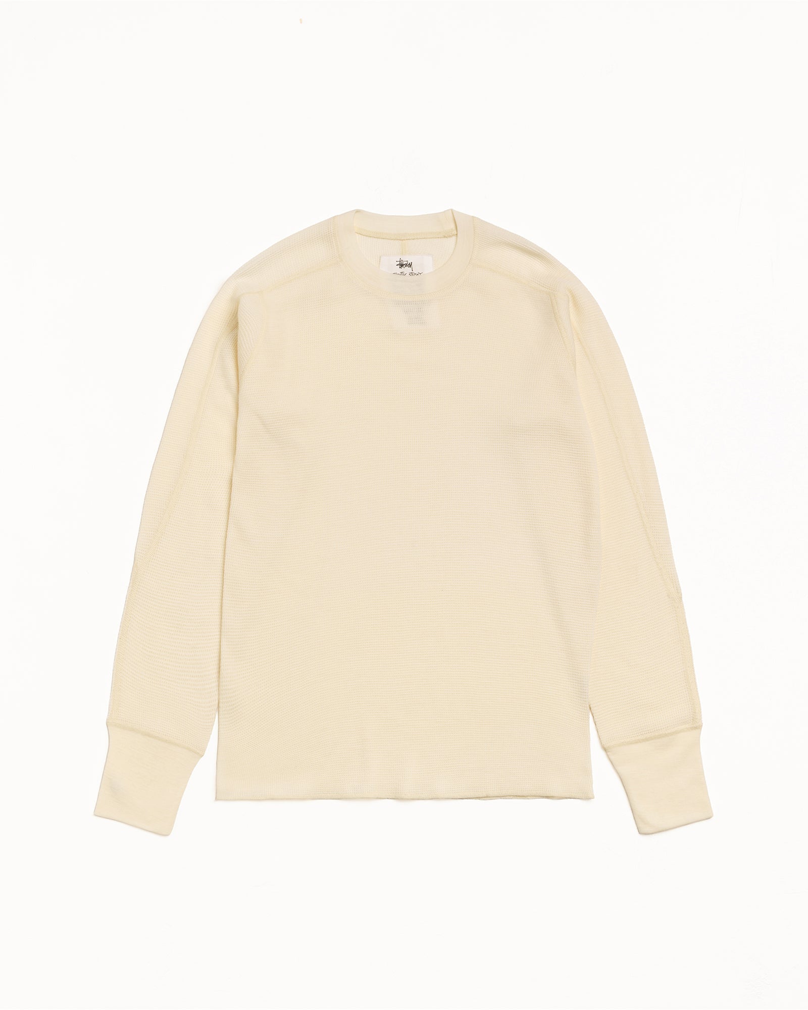 Stussy Unisex Wool LS Thermal Ecru