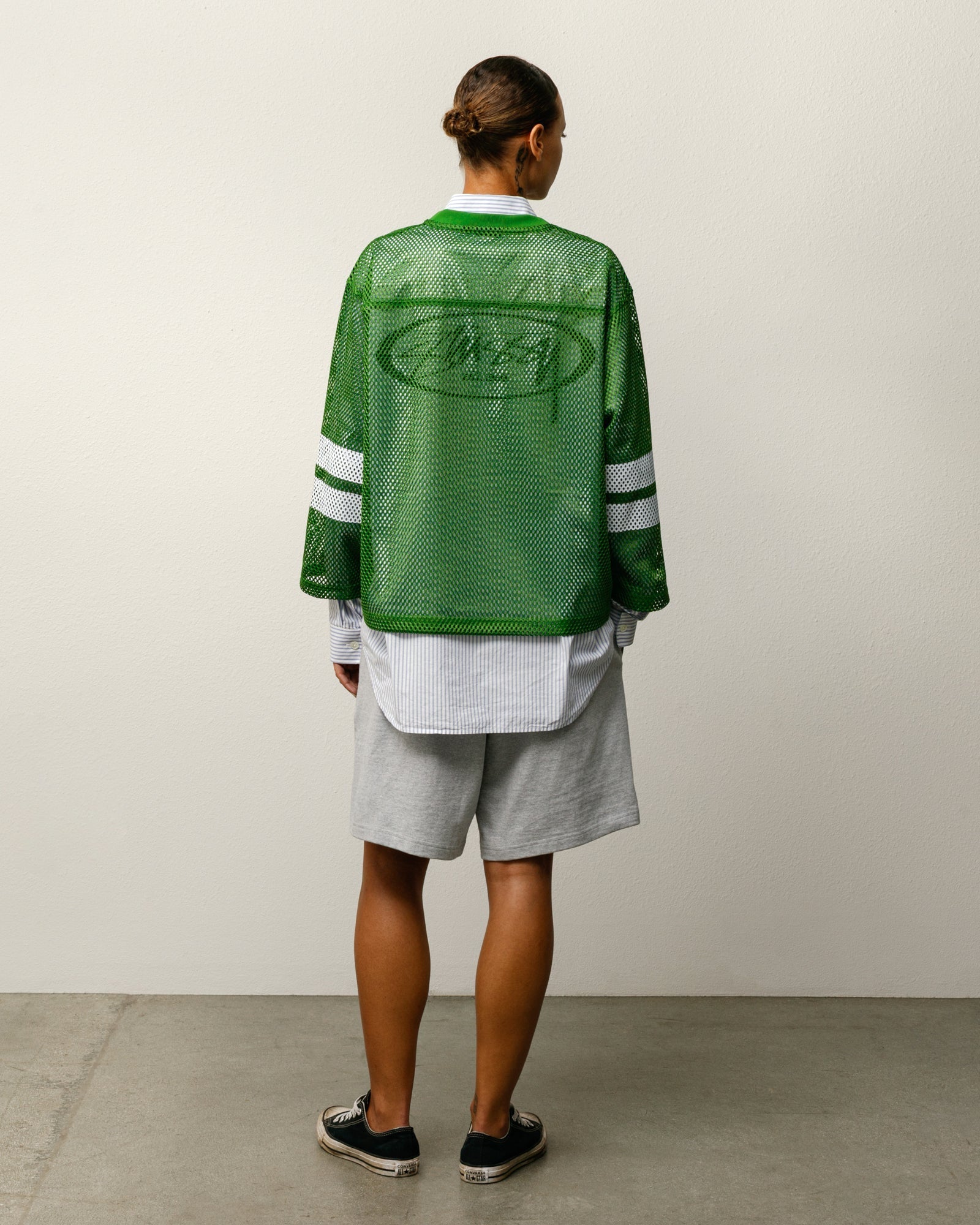 Stussy Men's Trucker Team Jersey Green