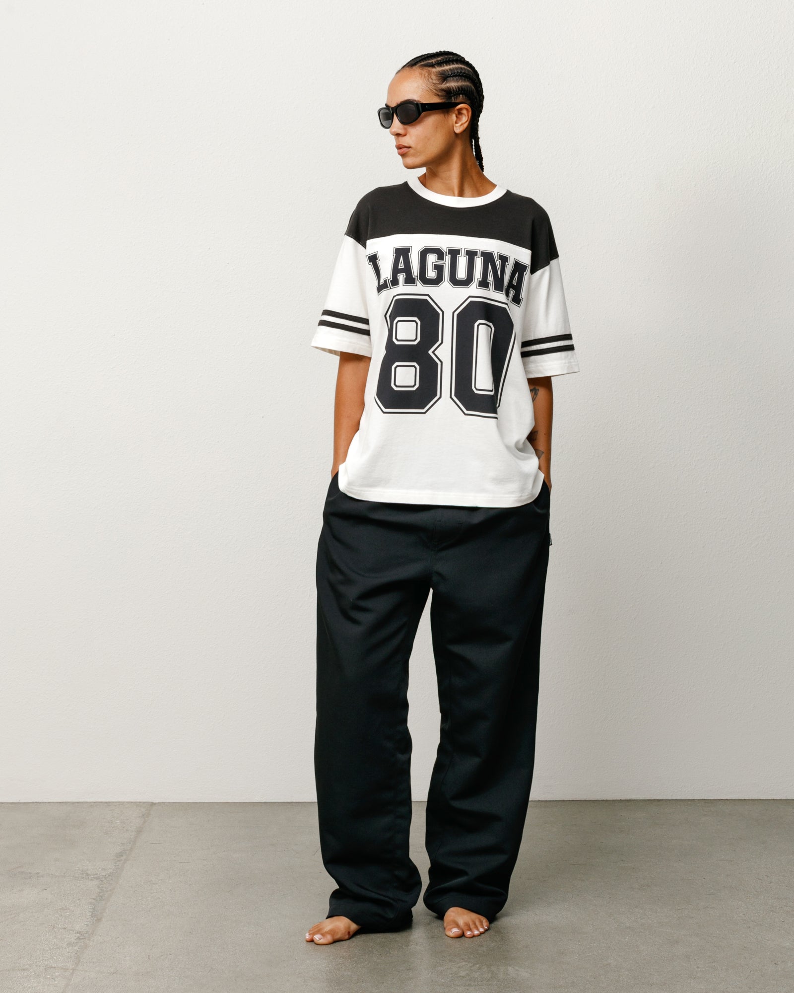 Stussy Unisex Laguna 80 Jersey Black