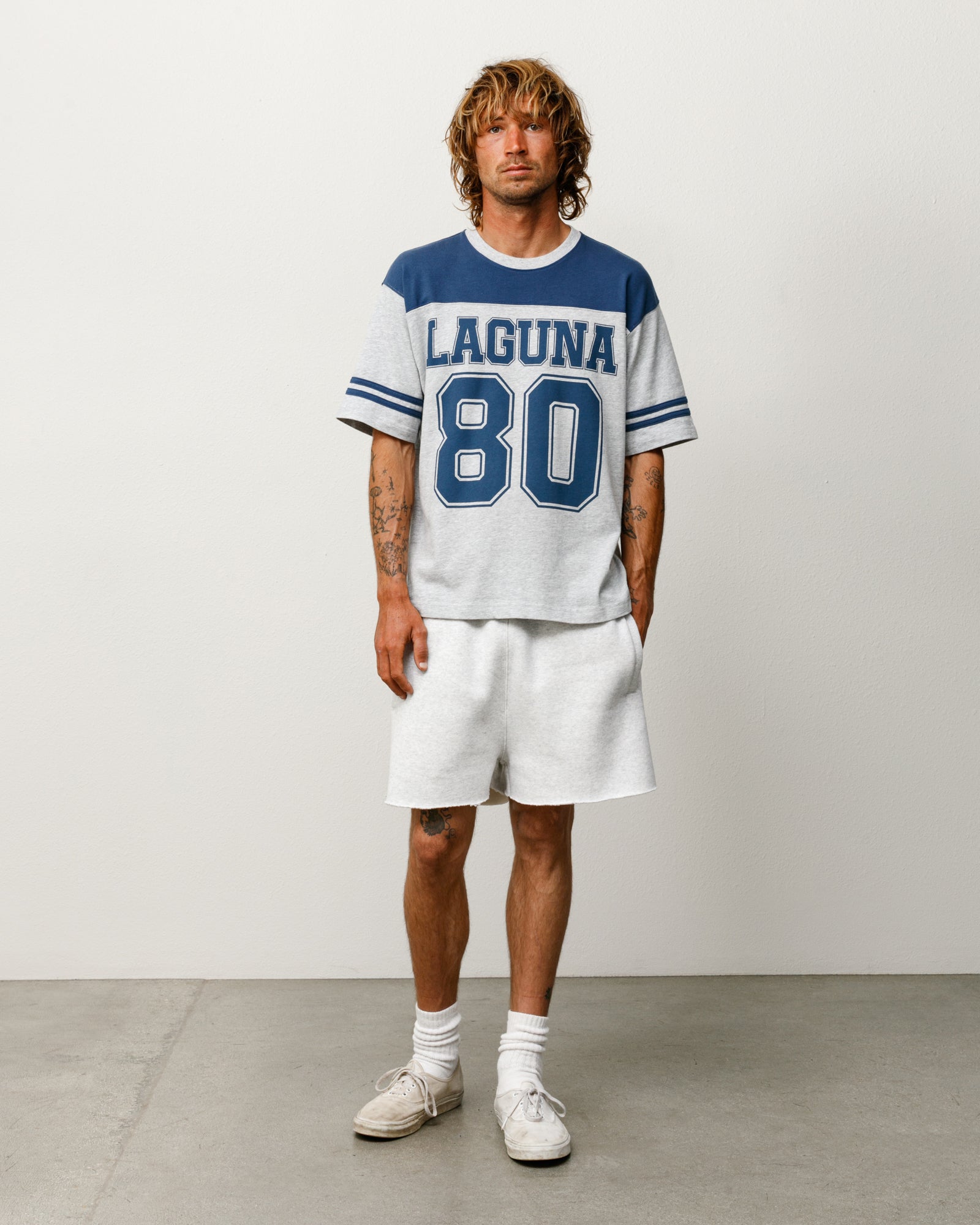 Stussy Men's Laguna 80 Jersey Blue