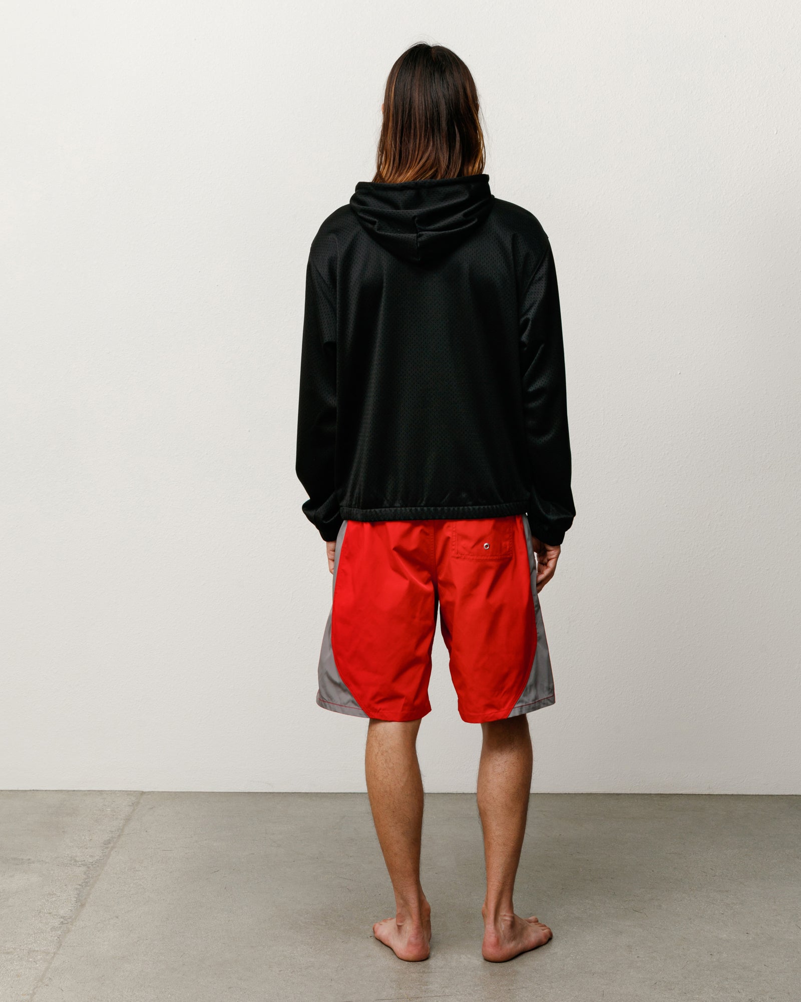Stussy Men's Athletic Mesh Zip Hoodie Black