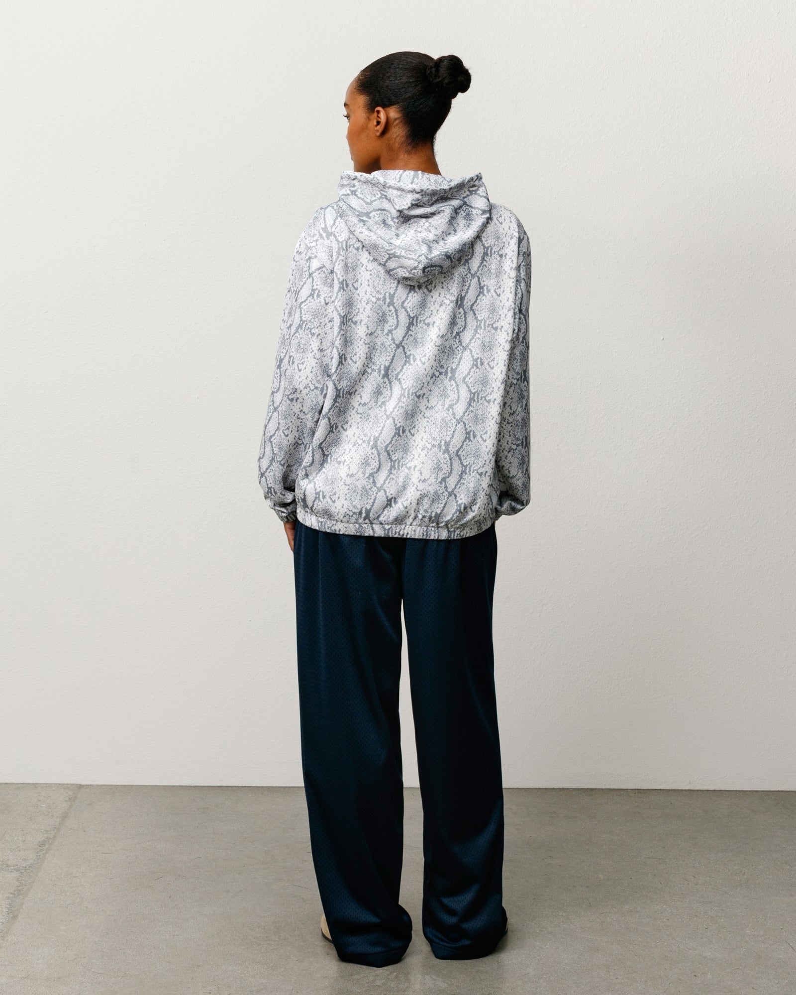 Stussy Men's Athletic Mesh Zip Hoodie Snake