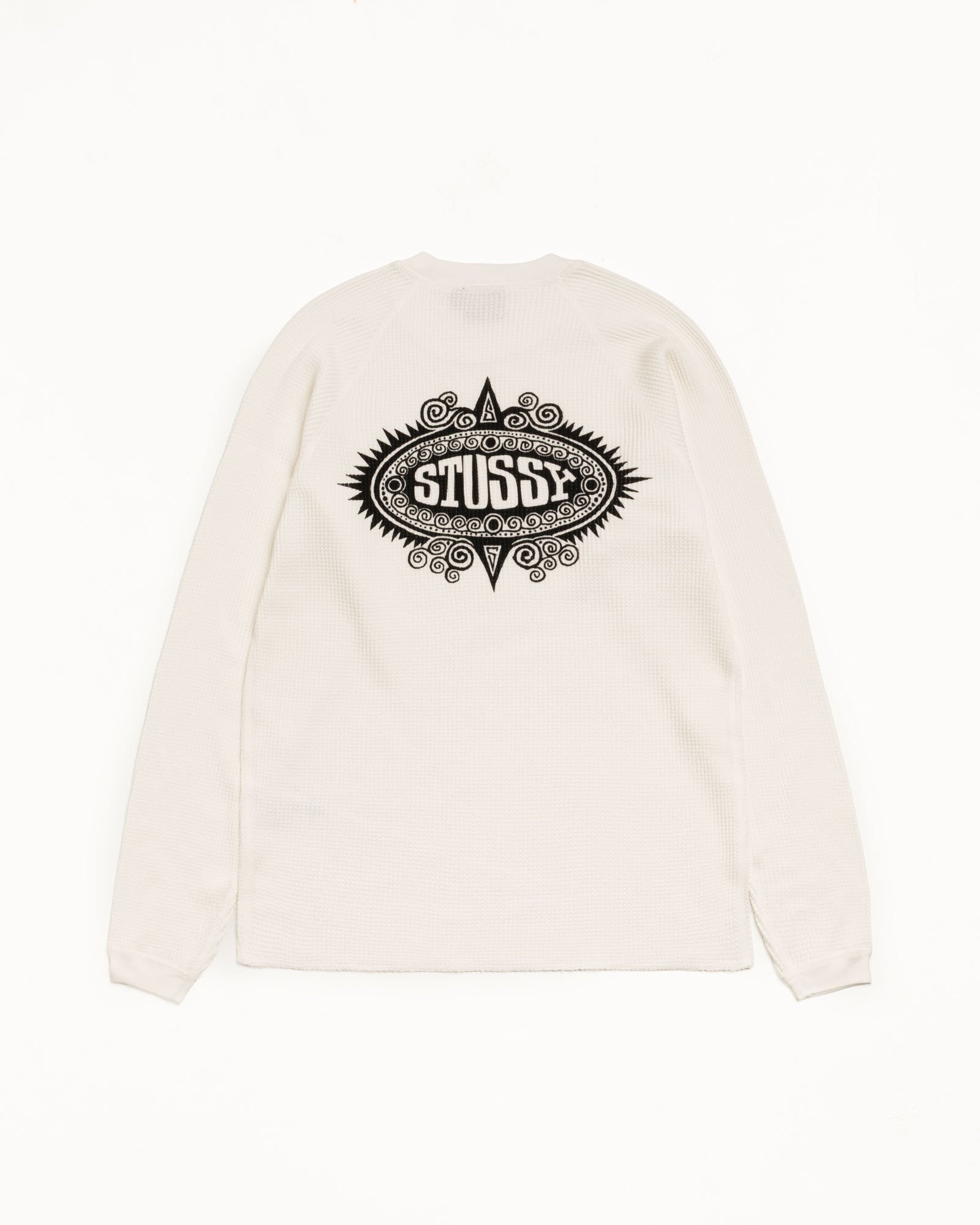 Stussy Men's Mantra Raglan Thermal White