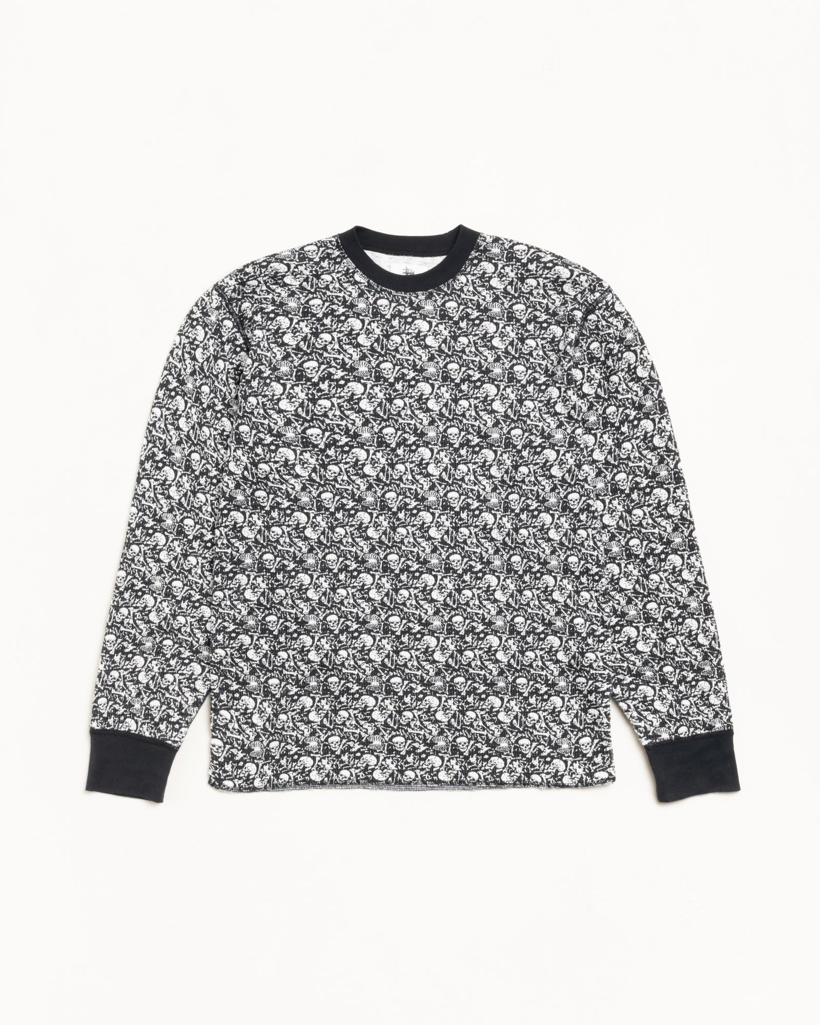 Stussy Unisex Pigment Dyed LS Thermal Bones