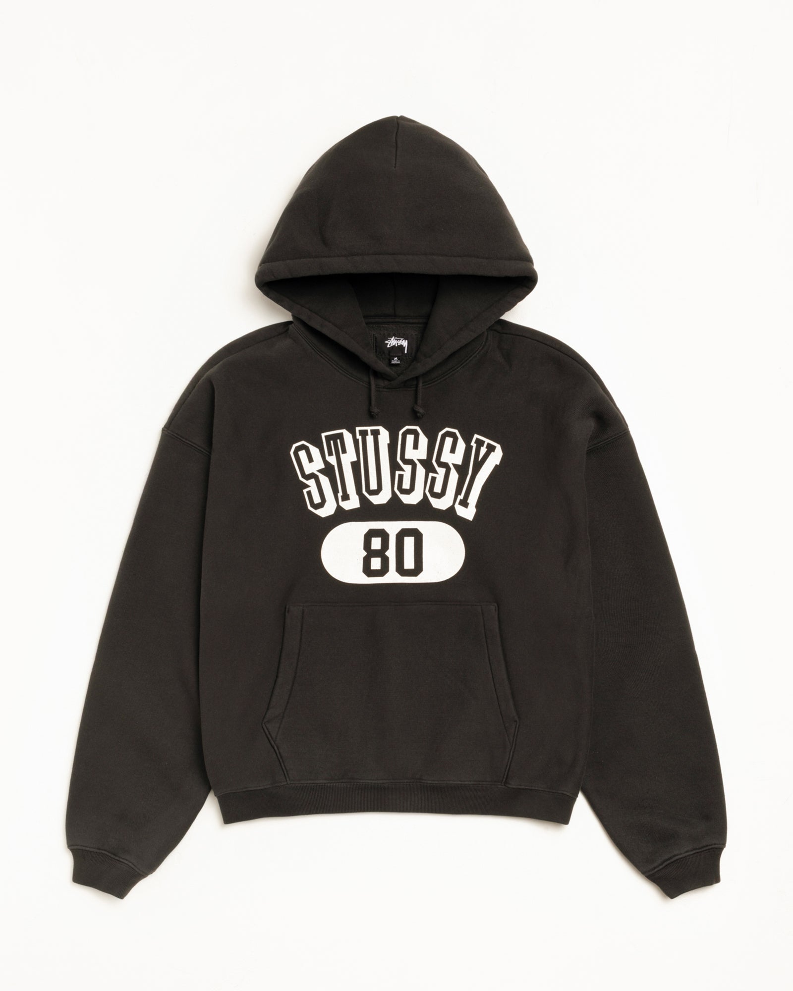 Men's Relaxed Zip Hoodie Washed Black