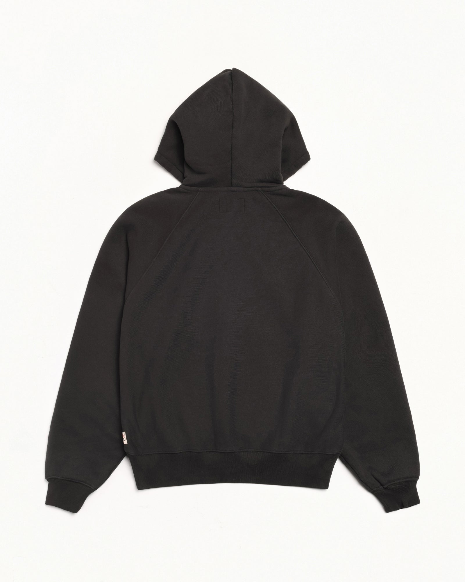Men's Relaxed Zip Hoodie Washed Black