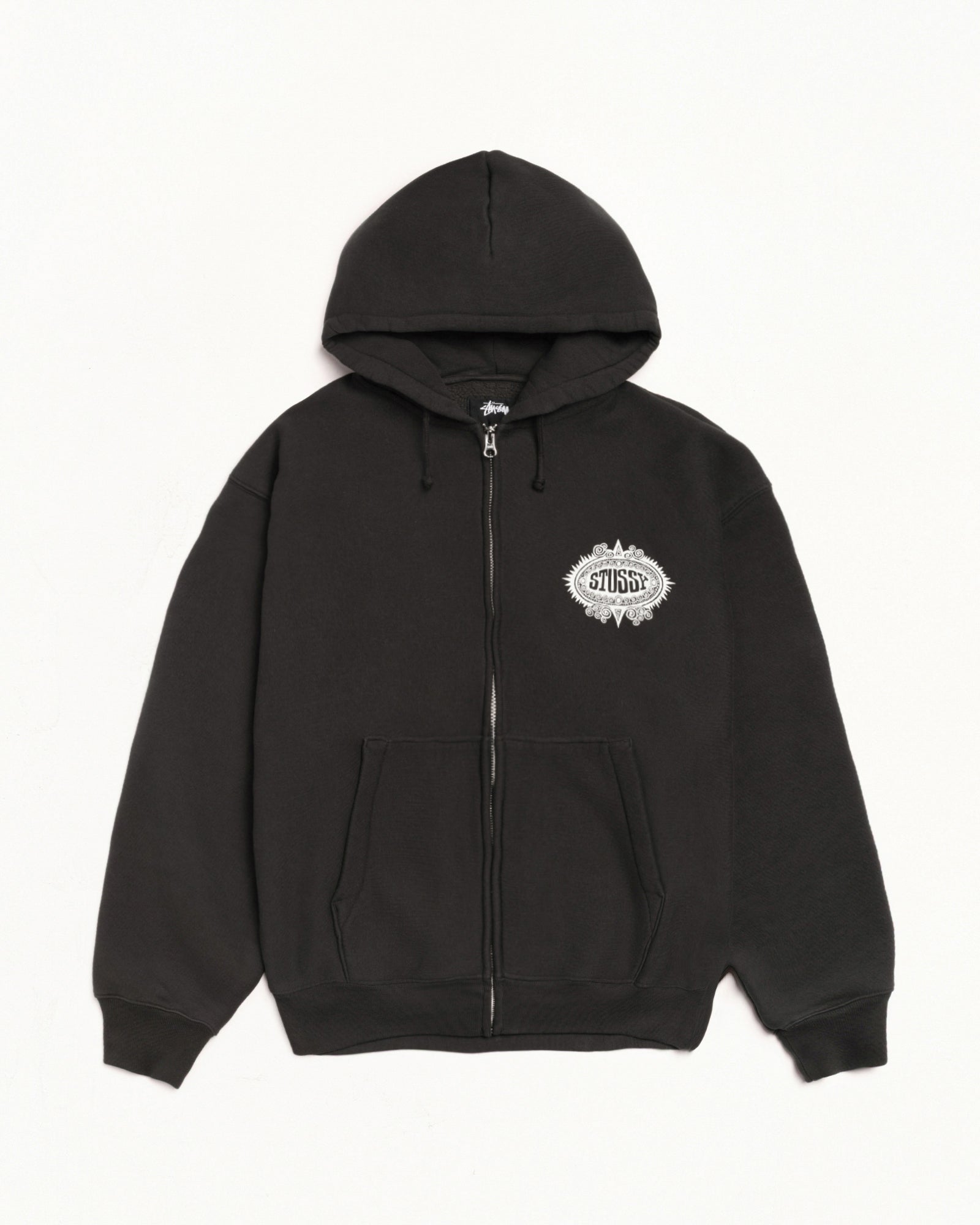Stussy Men's Mantra Zip Hoodie Black