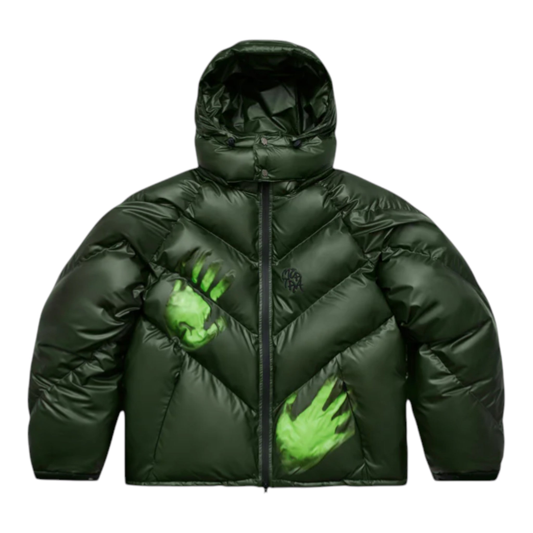 OFFCODE ARCHIVE USA Men's Heat Reactive Puffer Jacket Army
