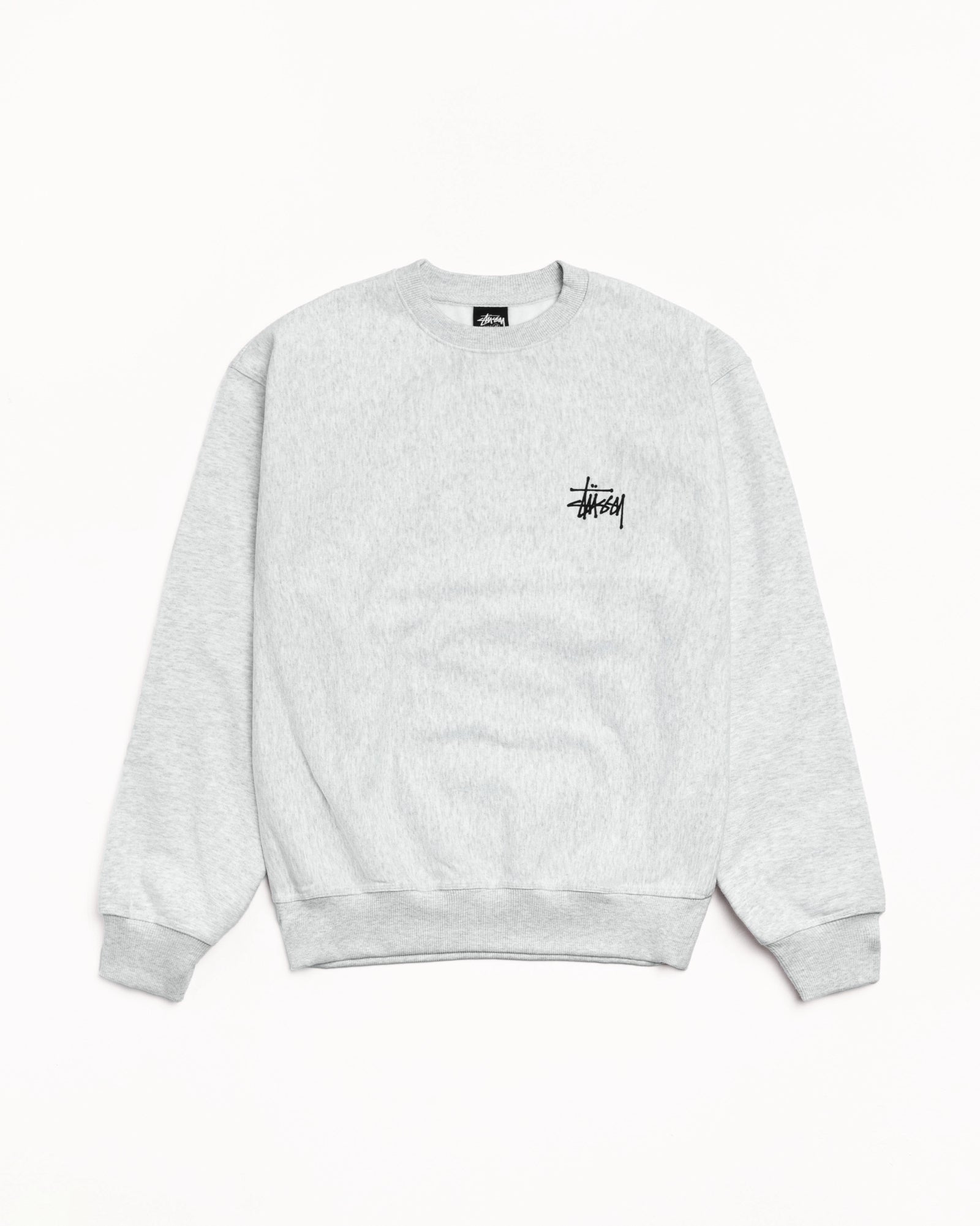 Stussy Unisex Basic Stussy Crew Ash Heather
