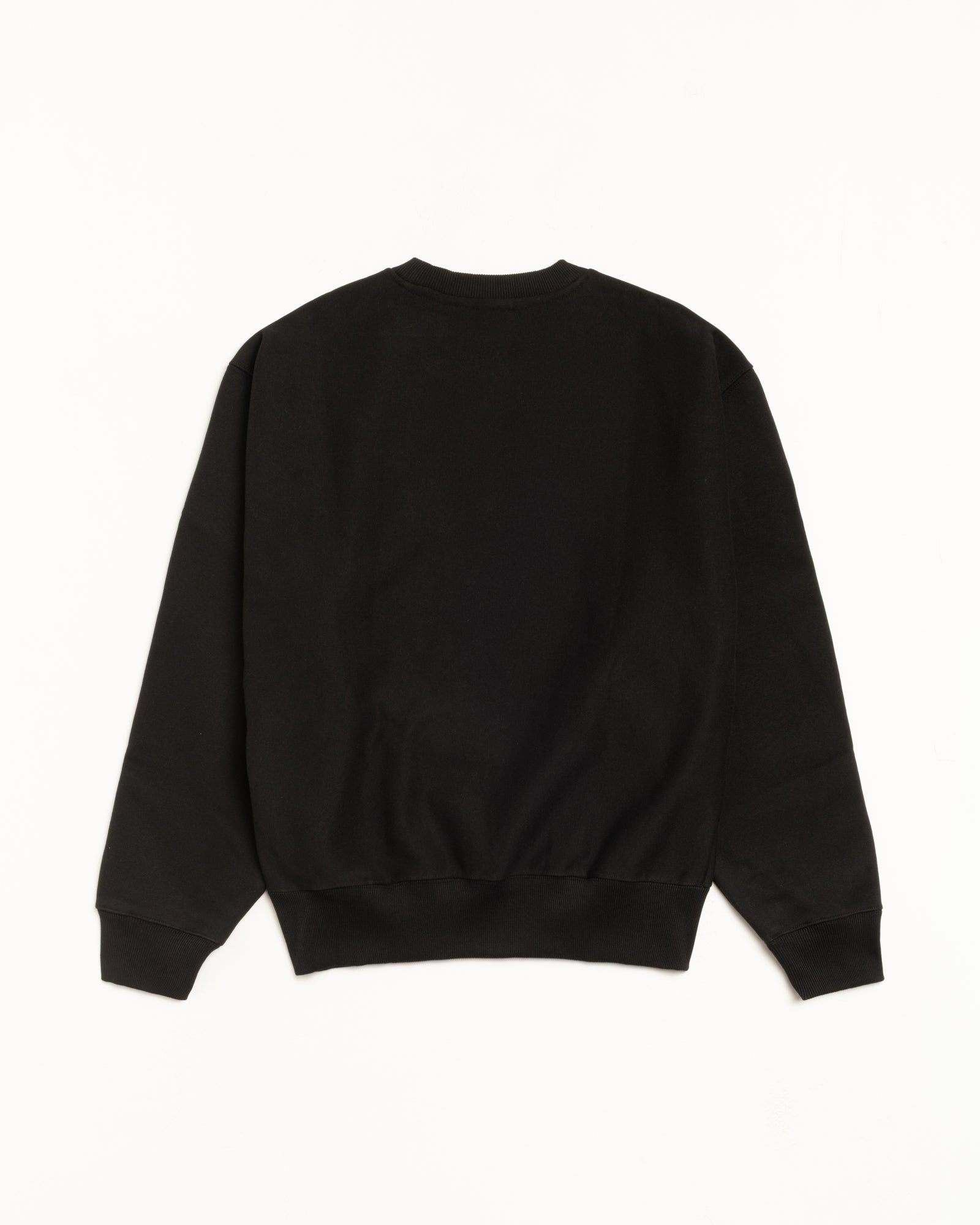 Stussy Unisex Authorized Crew Fleece Sweatshirt Black