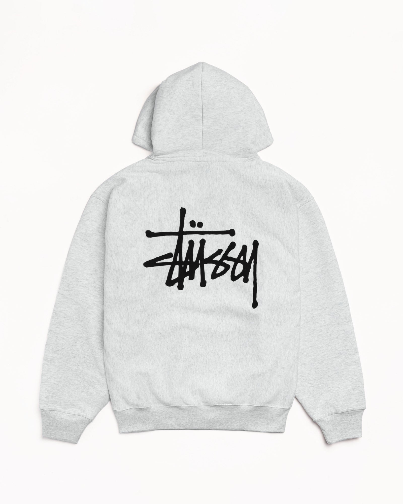 Stussy Men's Basic Logo Hoodie Ash Heather