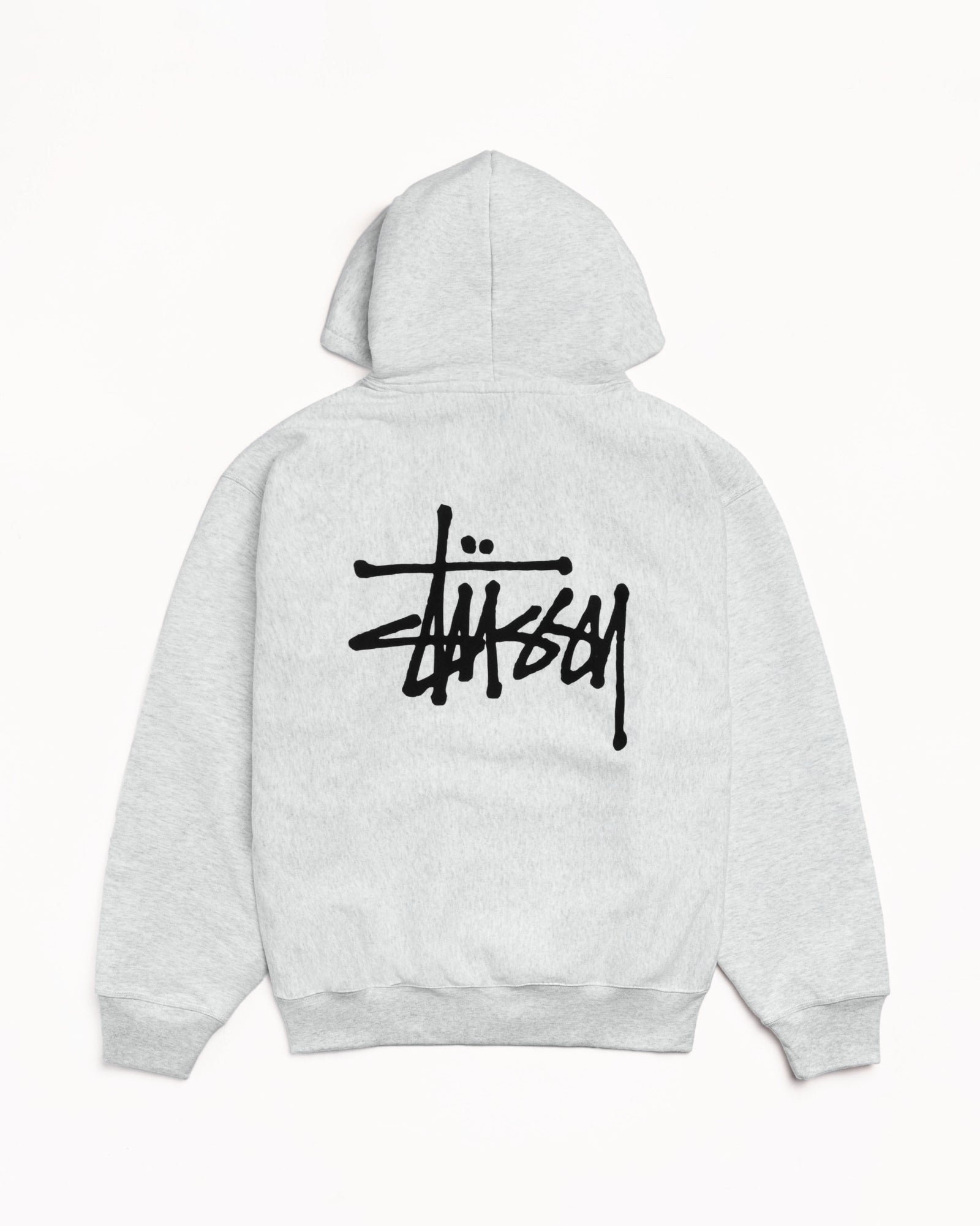 Stussy Unisex Basic Zip Hoodie Ash Heather