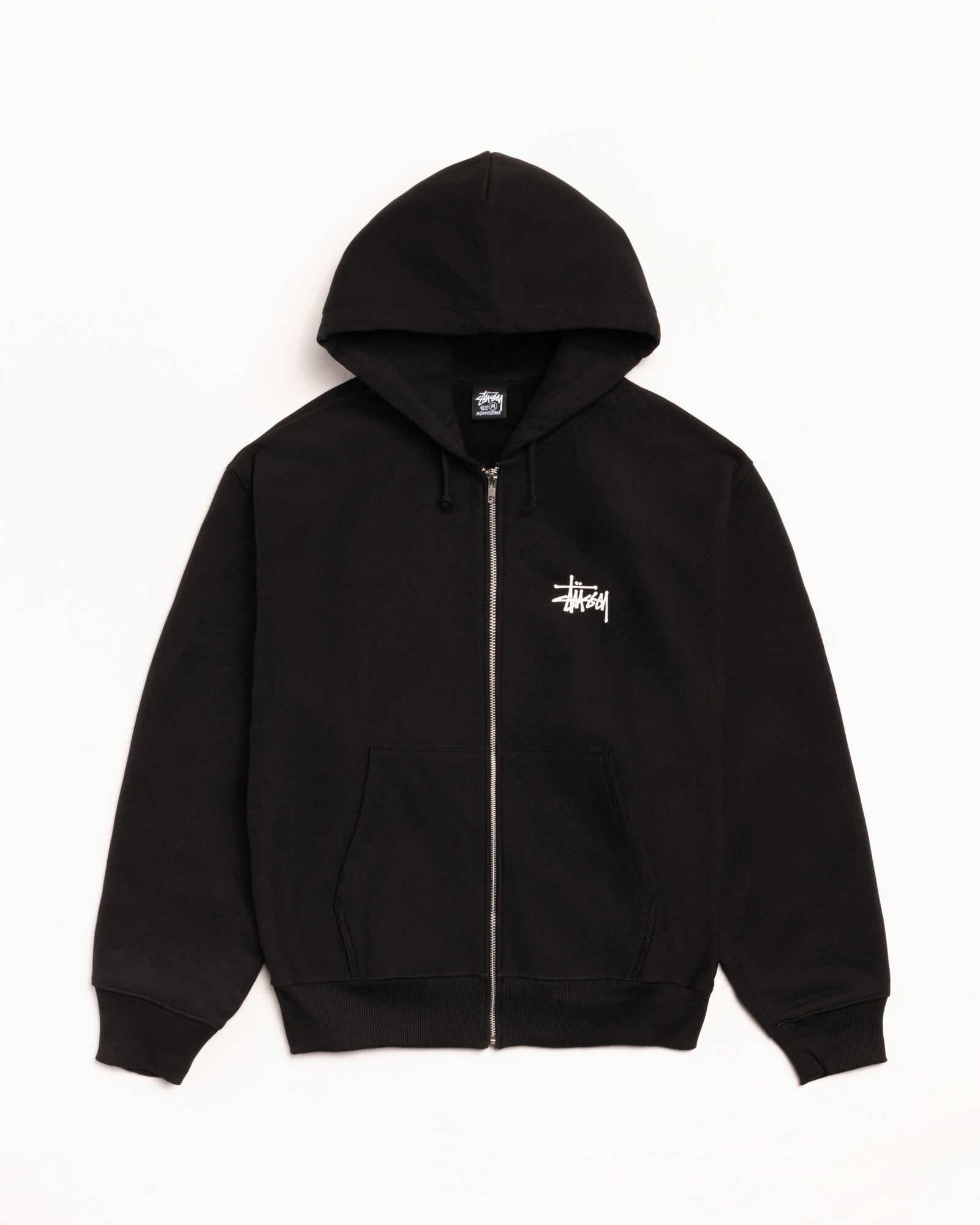 Stussy Men's Basic Zip Hoodie Black