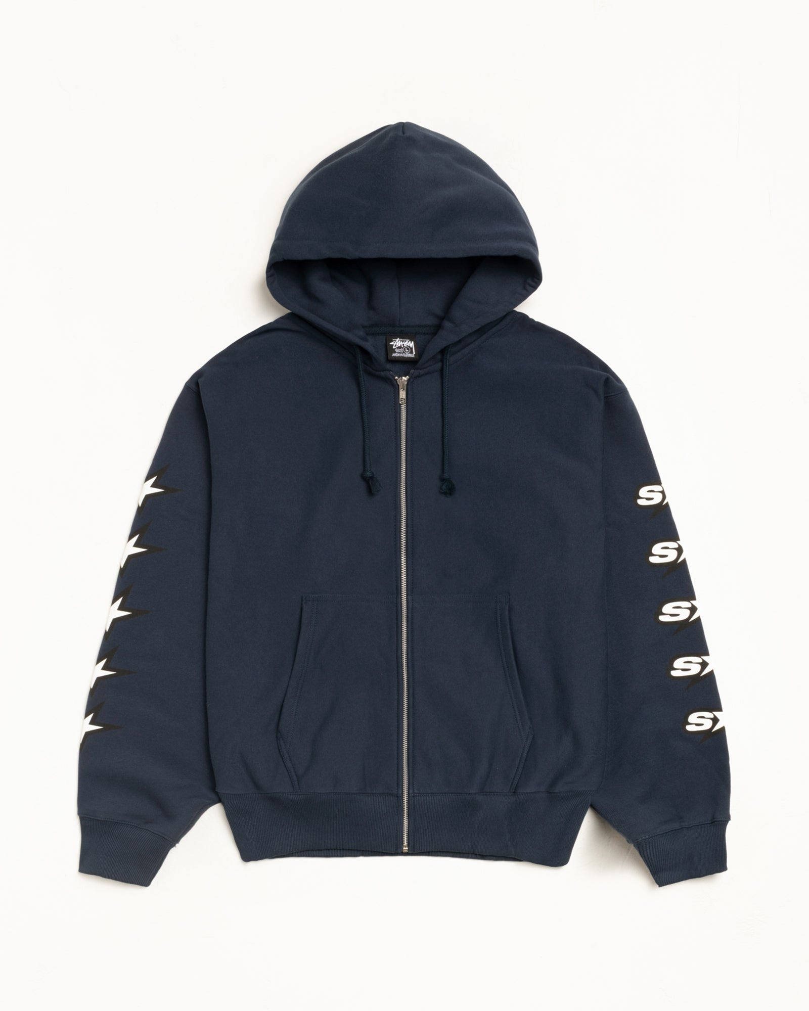 Stussy Unisex Speedway Zip Hoodie Navy