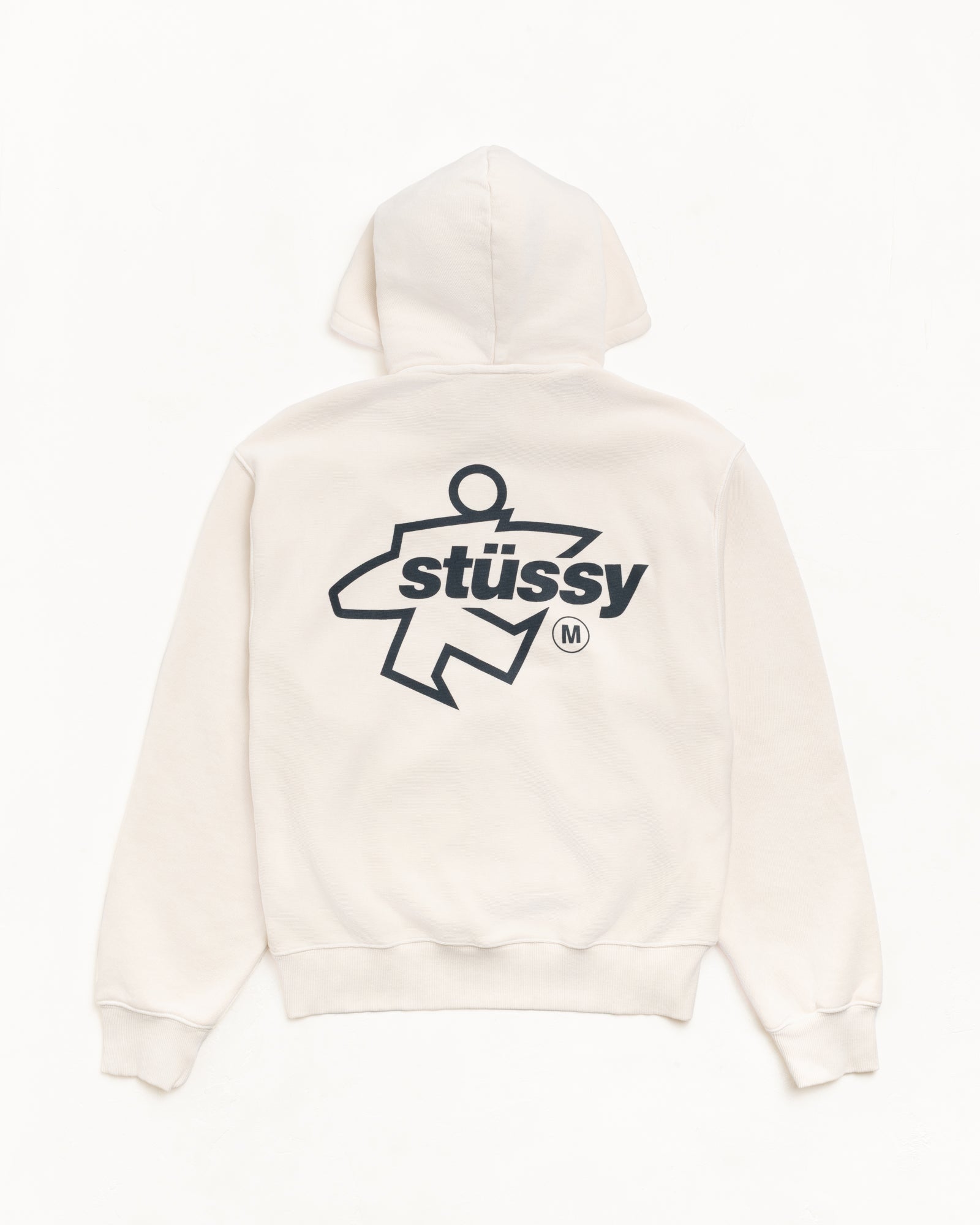 Stussy Men's Surf Size Zip Hoodie Bone