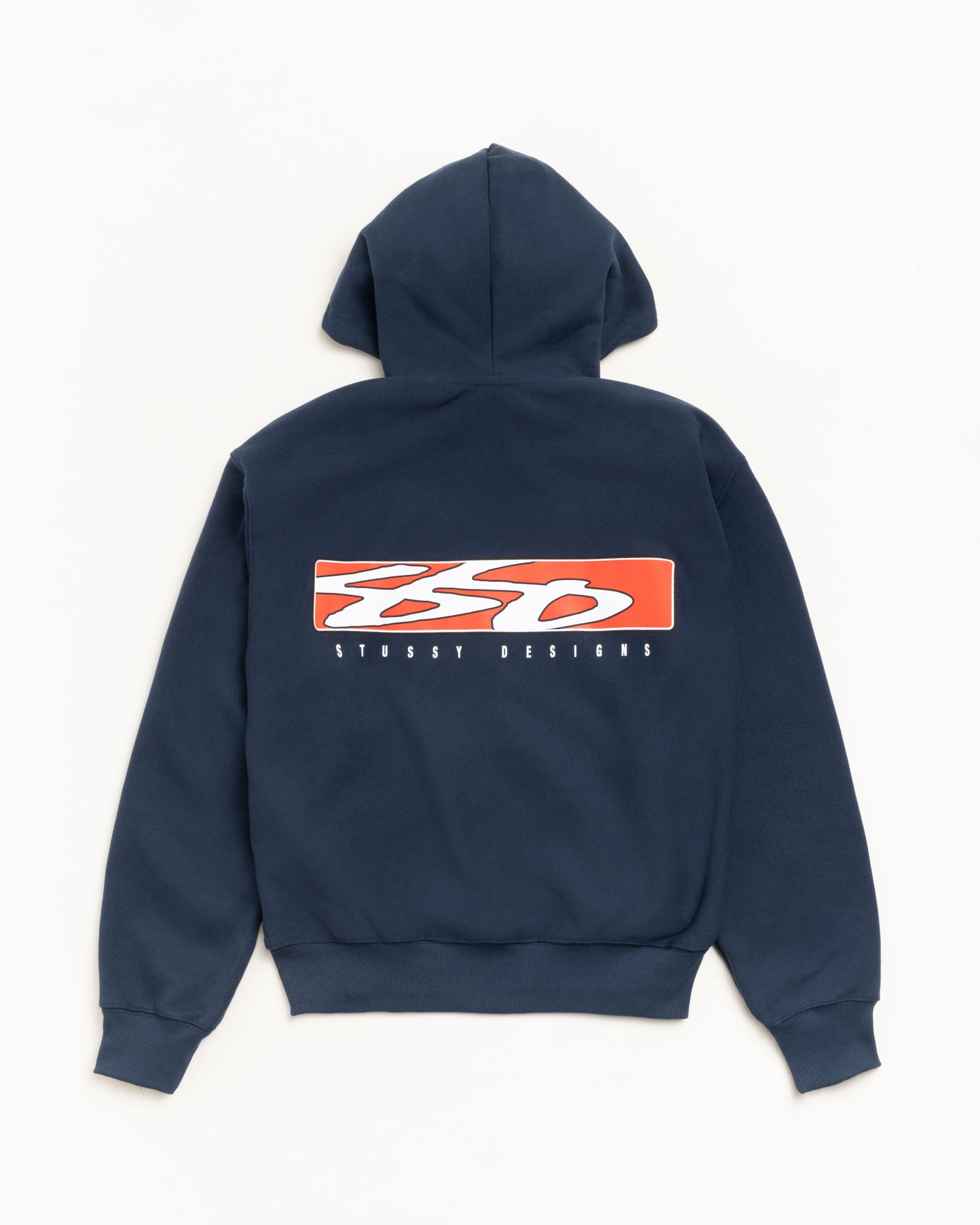 Stussy Unisex S Box Zip Hoodie Navy