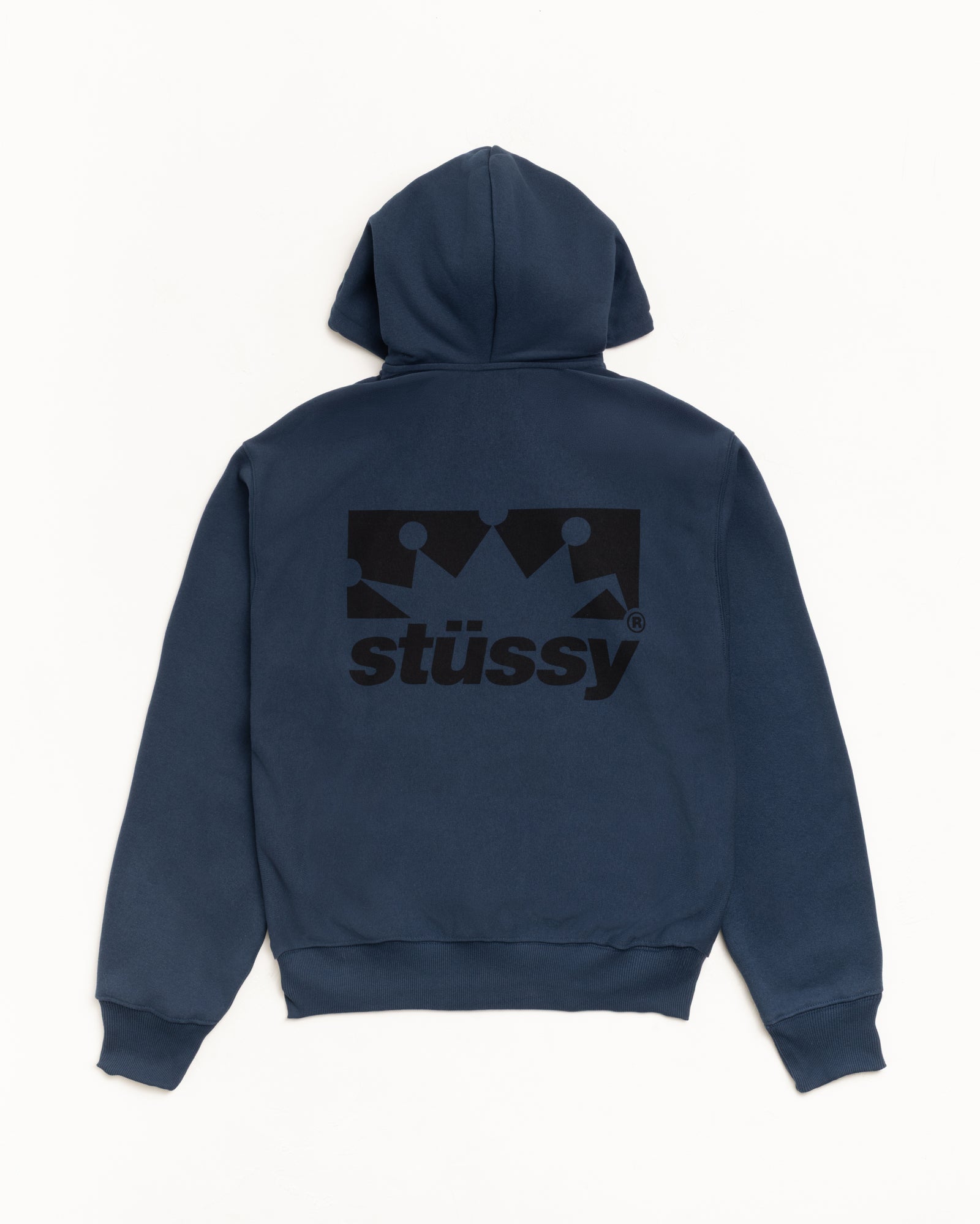 Stussy Men's Box Crown Zip Hoodie Navy
