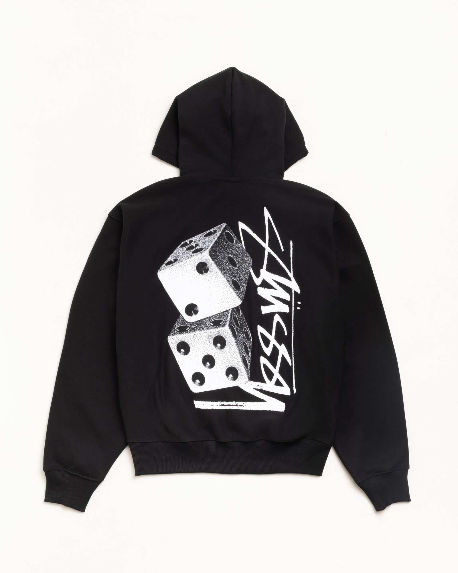 Stussy Men's Tall Dice Zip Hoodie Black