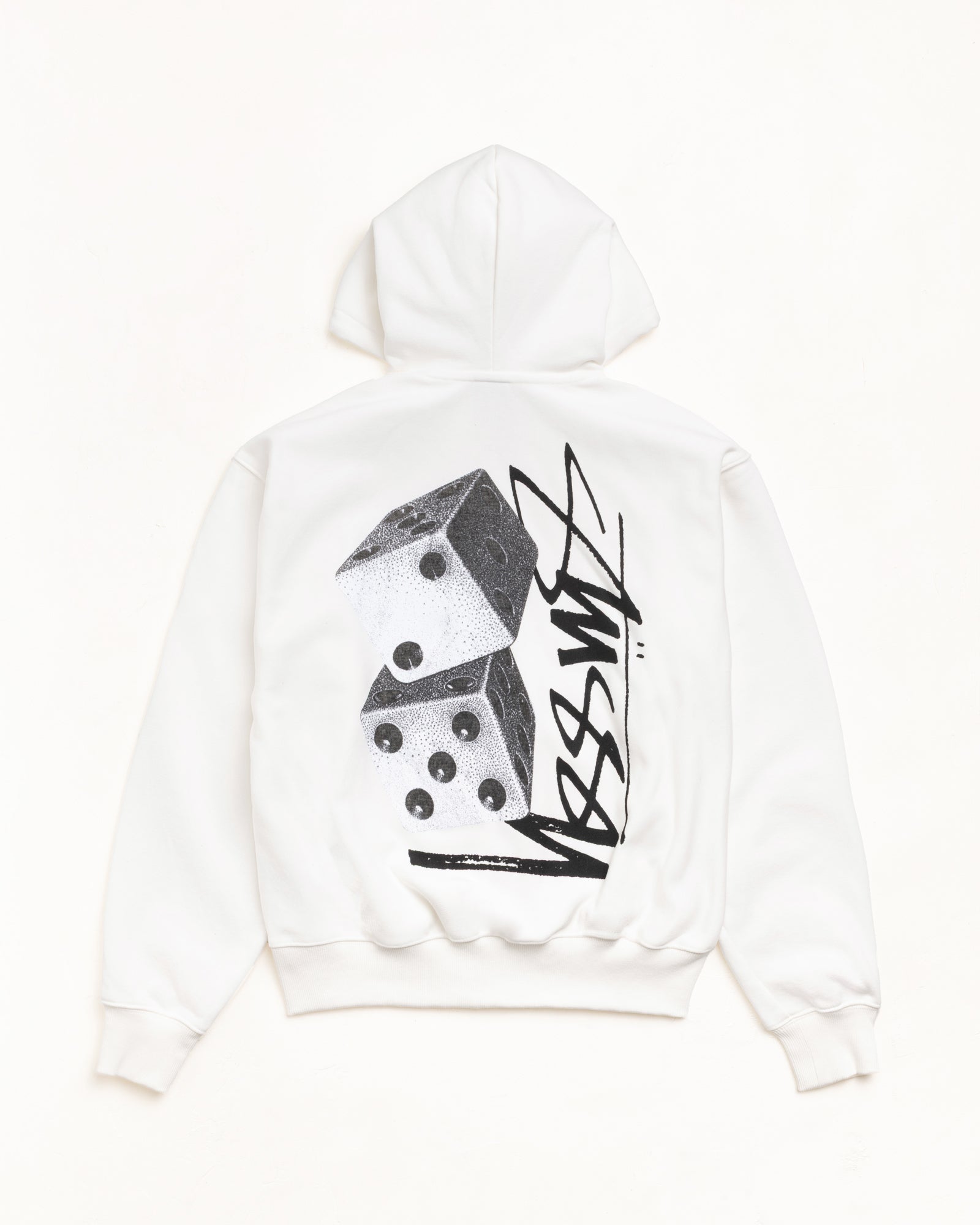 Stussy Men's Tall Dice Zip Hoodie Off White