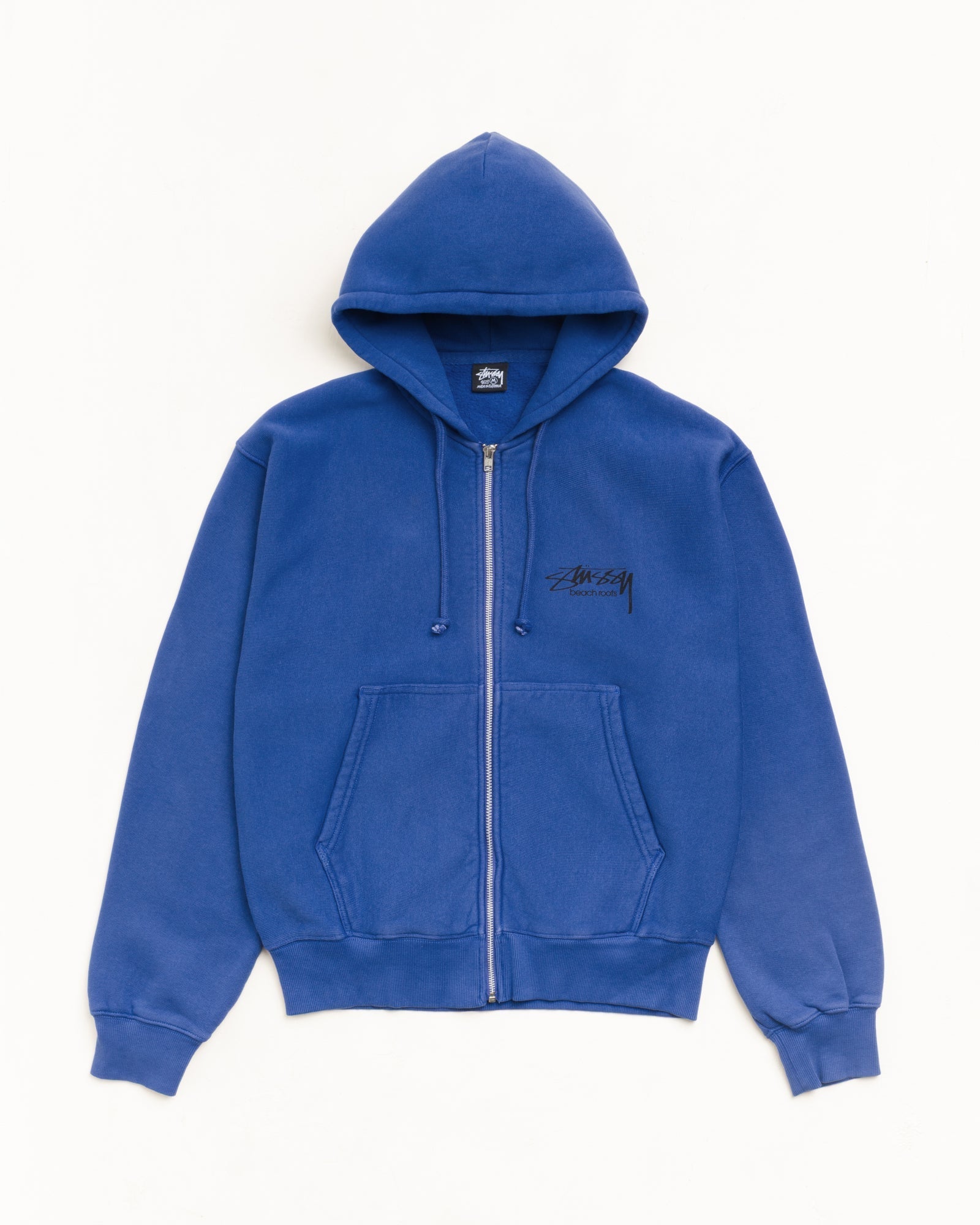 Stussy Men's Beach Roots Zip Hoodie Indigo