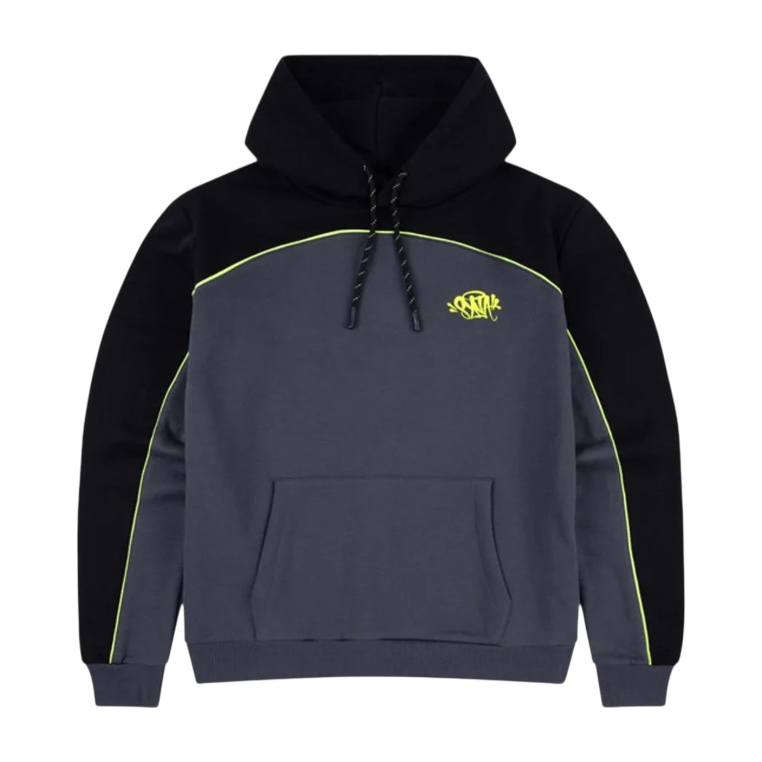 OFFCODE ARCHIVE USA Men's Team Pipe Hoodie Black Grey Volt Green