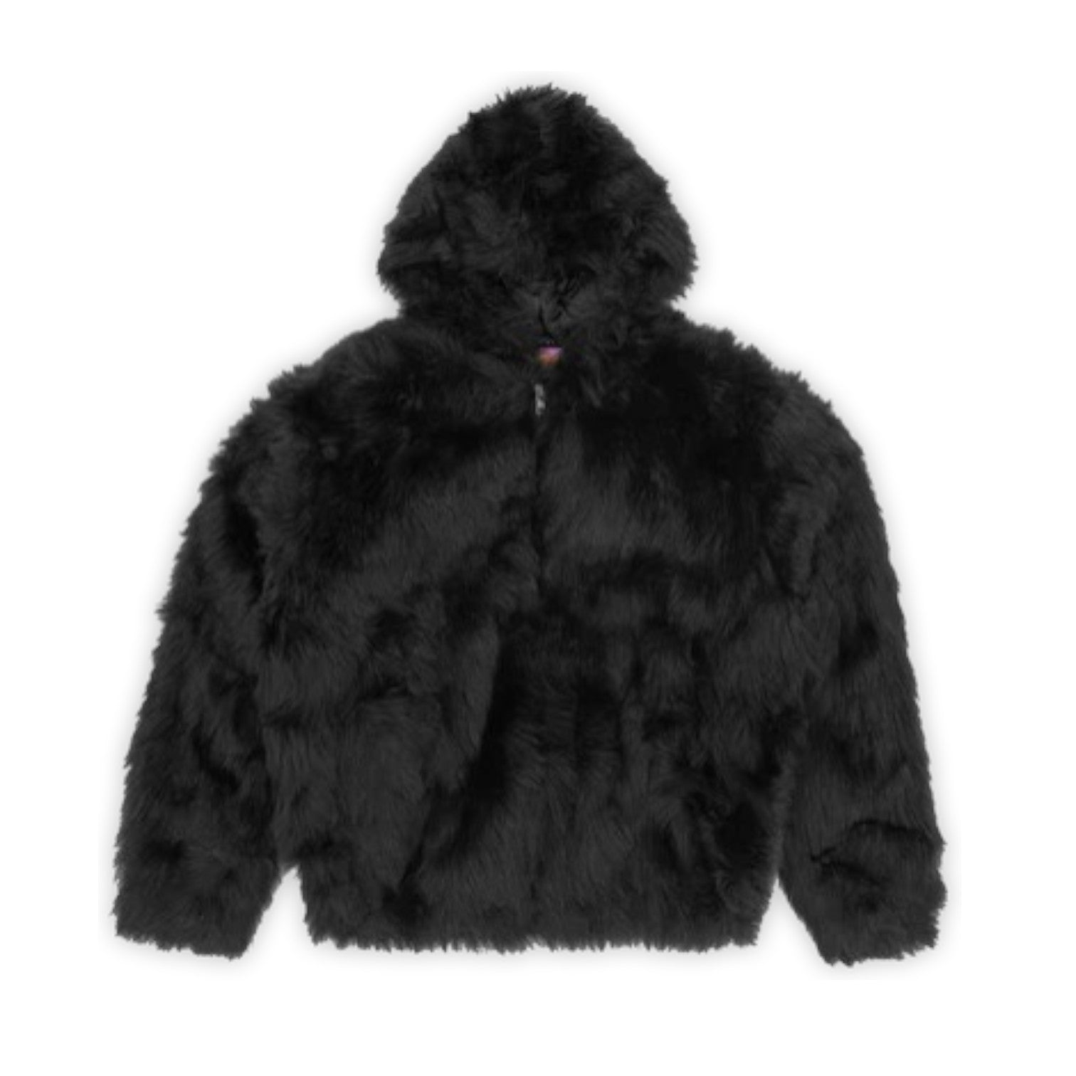 OFFCODE ARCHIVE USA Men's V2 Logo Fur Jacket Black