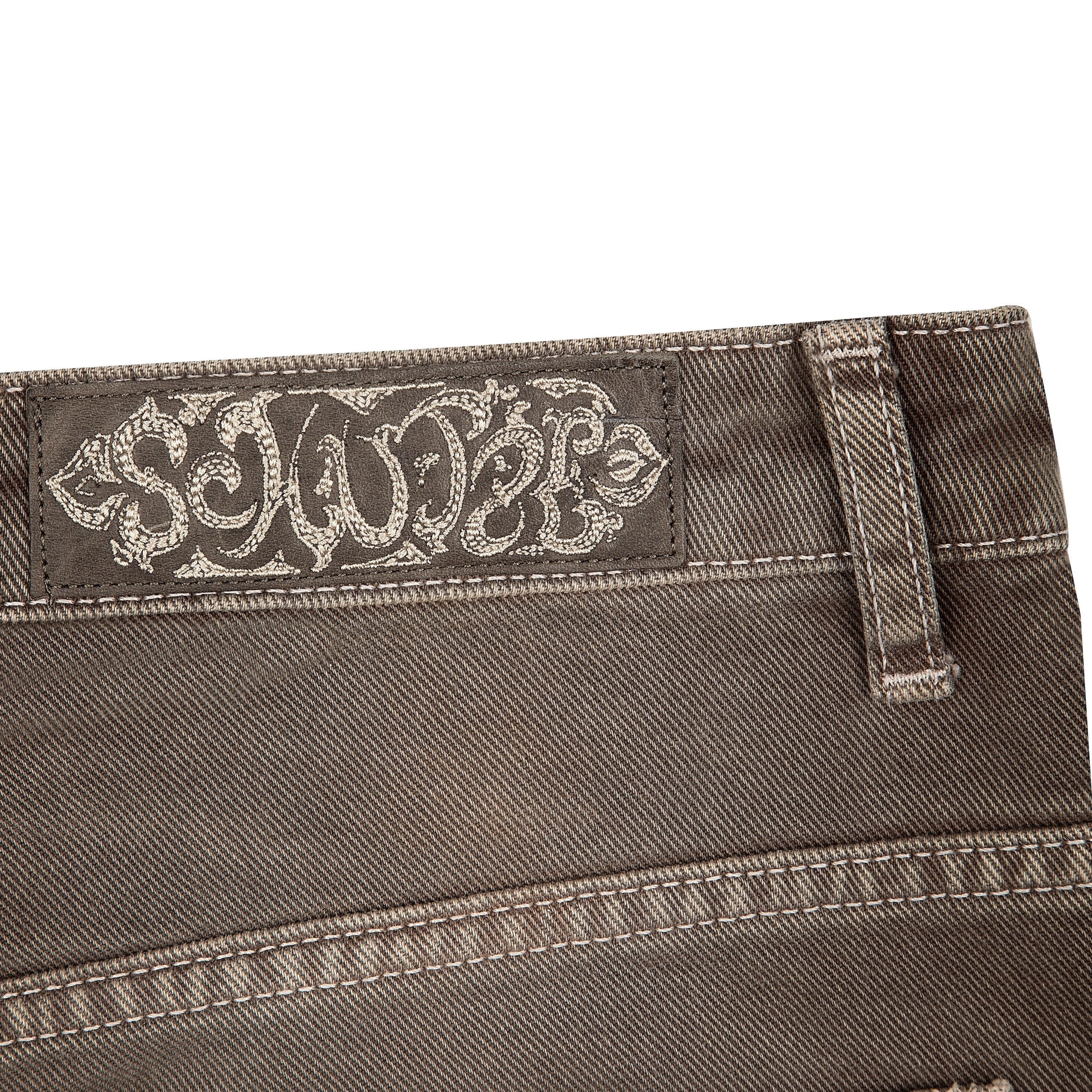 OFFCODE ARCHIVE USA Men's Aziza Brown Washed Denim Jeans