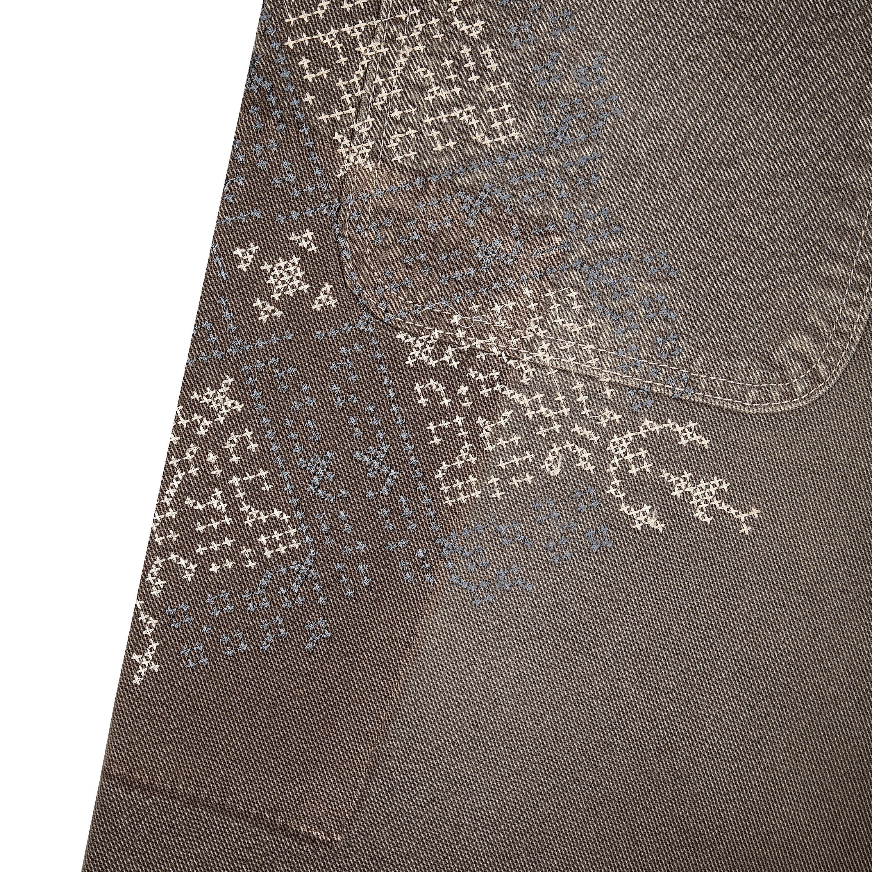 OFFCODE ARCHIVE USA Men's Aziza Brown Washed Denim Jeans