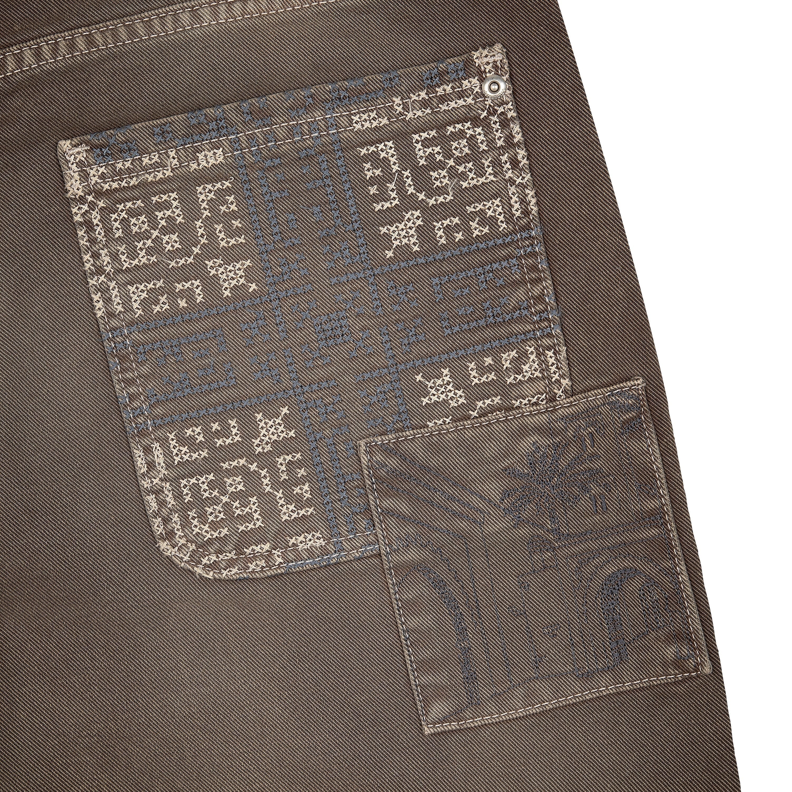 OFFCODE ARCHIVE USA Men's Aziza Brown Washed Denim Jeans